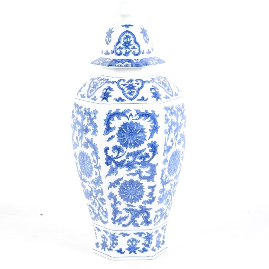 Japanese Blue and White Vase