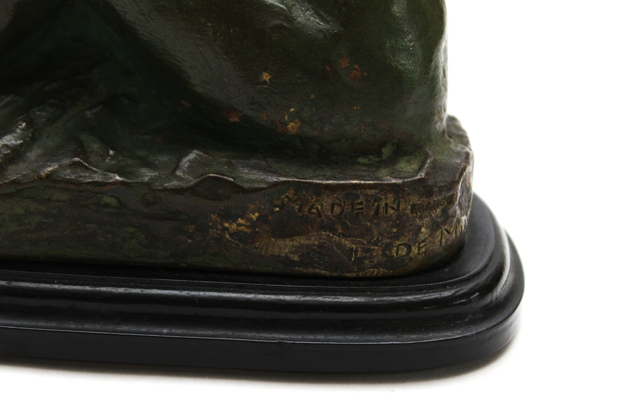 Seated Nude Cast Bronze Sculpture of a Work by Ugo Cipriani