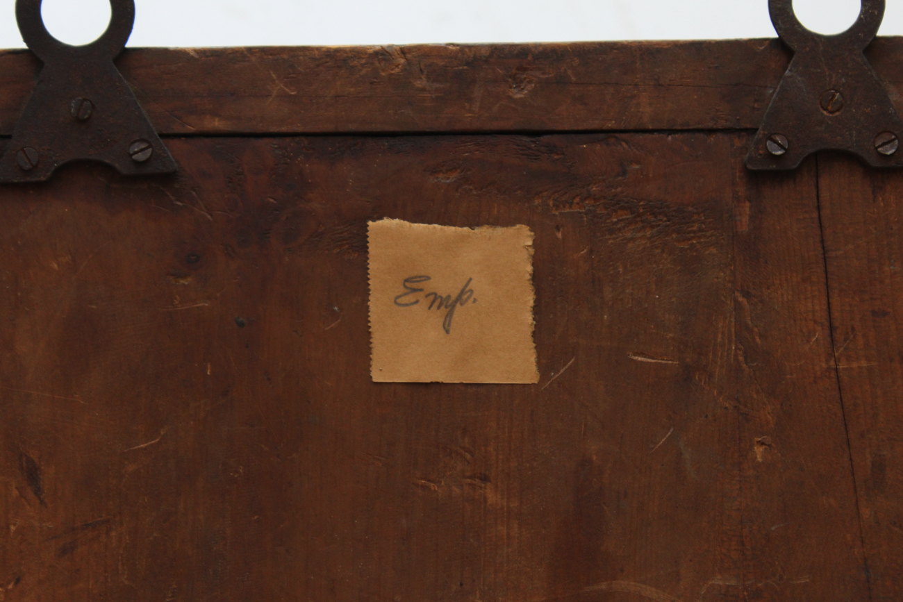 Antique Carved Wooden Figural Shelf