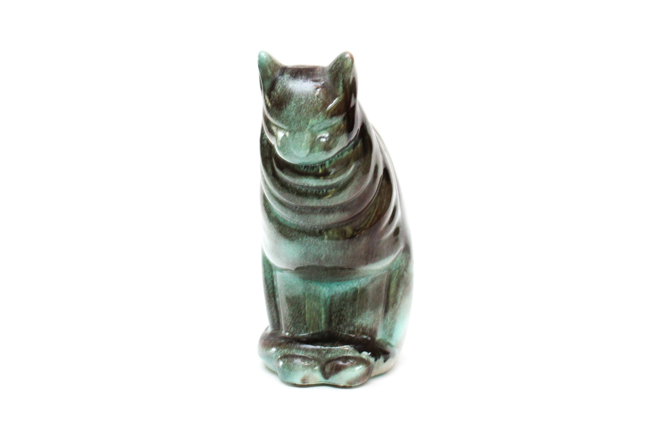 Life-Size Ceramic Cat Figurine