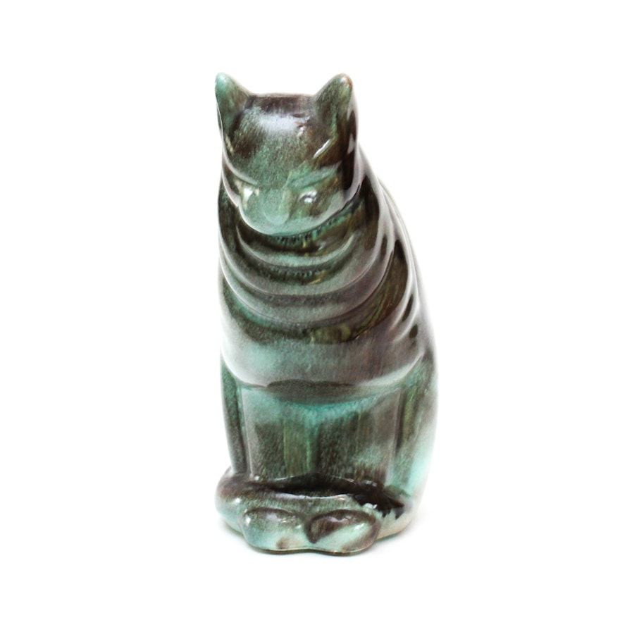 Life-Size Ceramic Cat Figurine