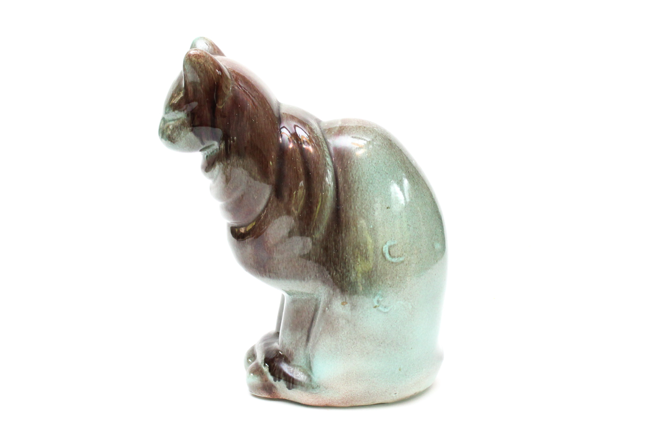 Life-Size Ceramic Cat Figurine