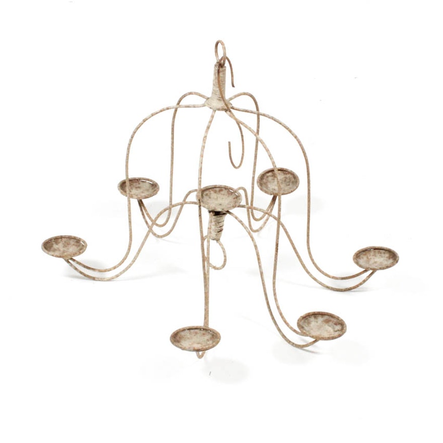 Wrought Metal Candle Chandelier