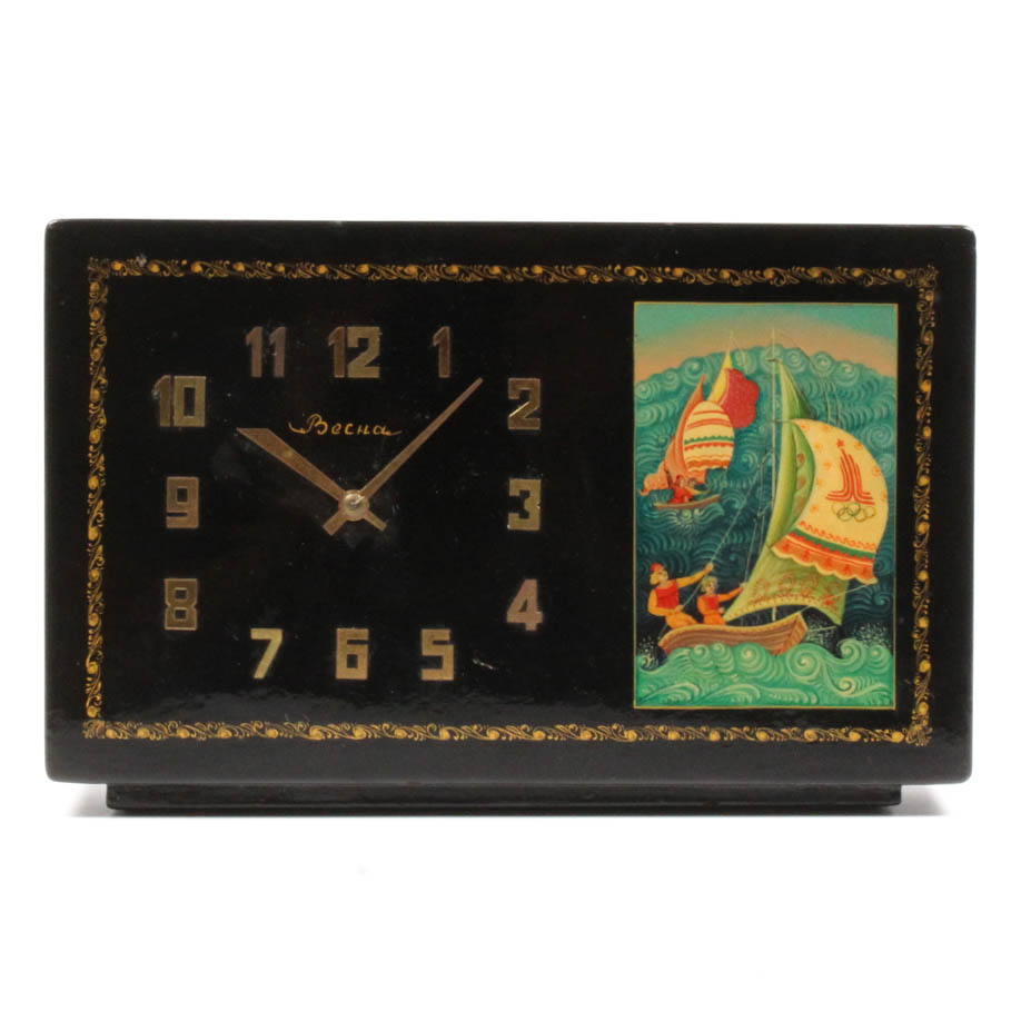 Vintage Becha Russian Olympic Mantel Clock