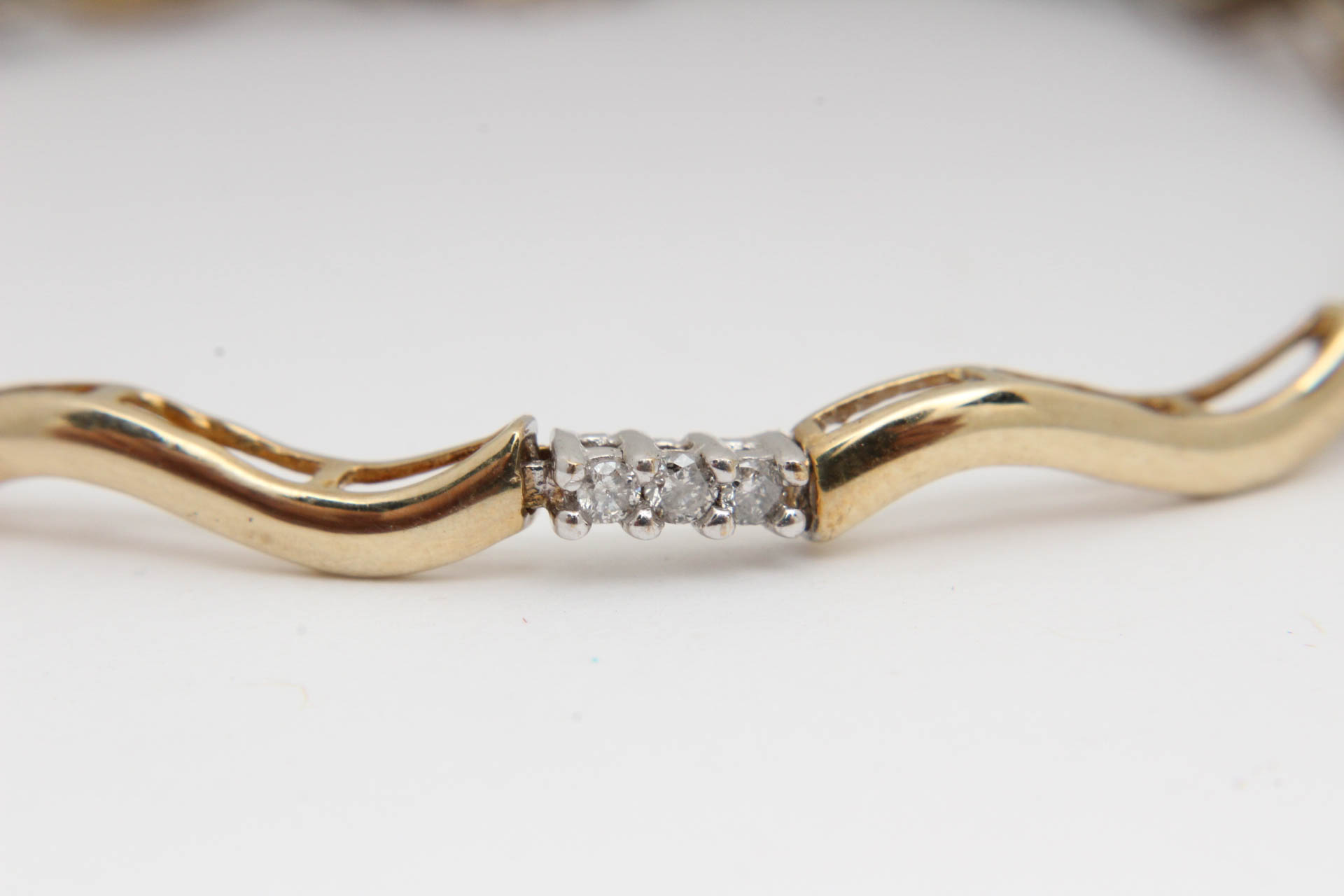 10K Yellow Gold Diamond Bracelet