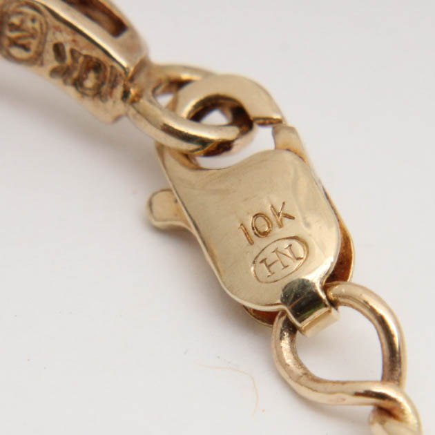 10K Yellow Gold Diamond Bracelet