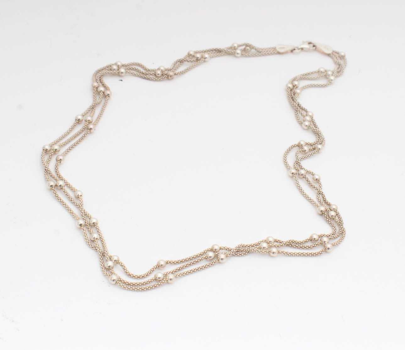 Sterling Silver Ball and Chain Necklace