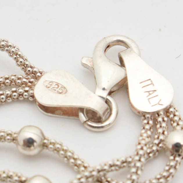 Sterling Silver Ball and Chain Necklace