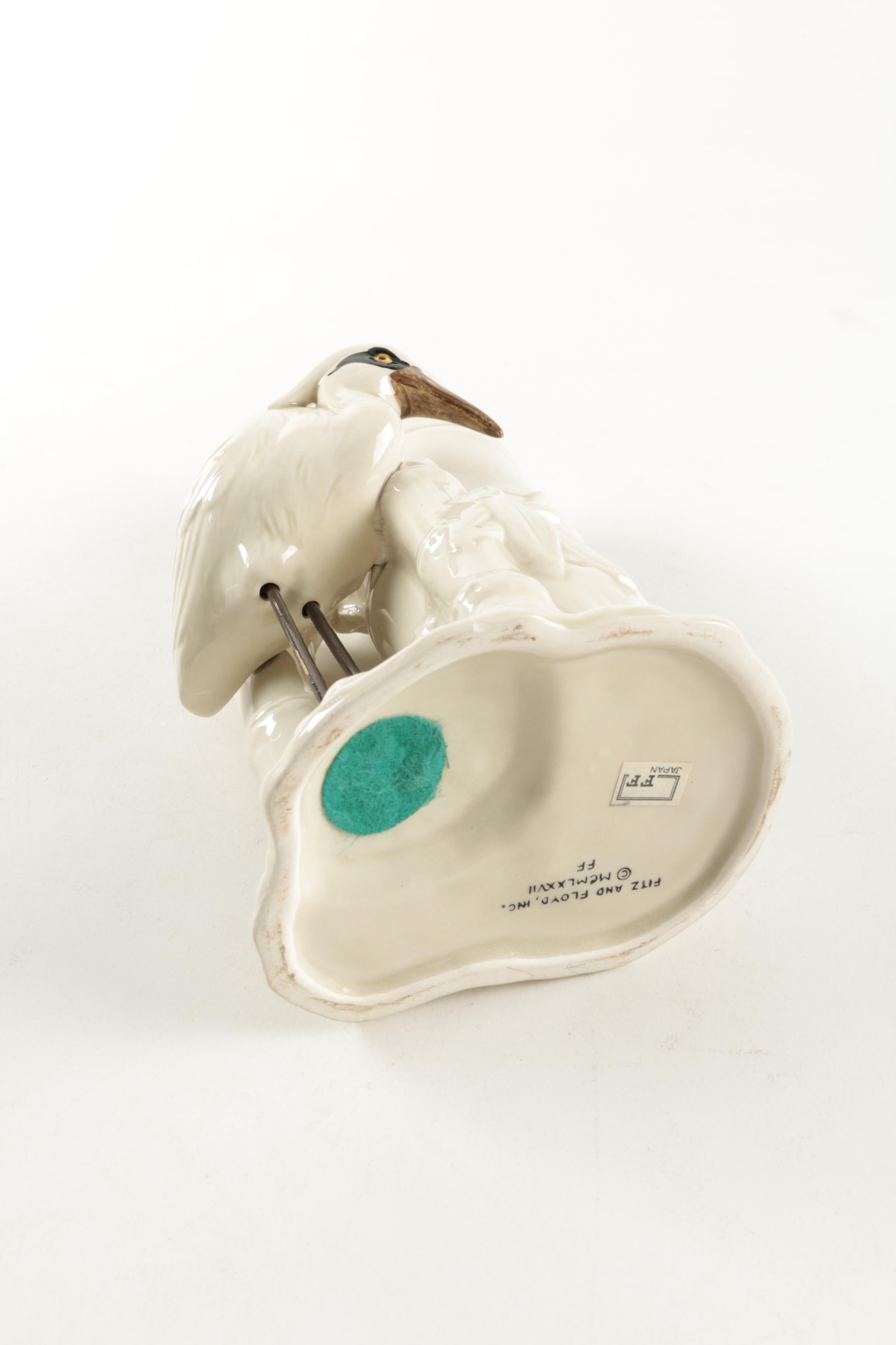 Fitz and Floyd Crane Candle Holders