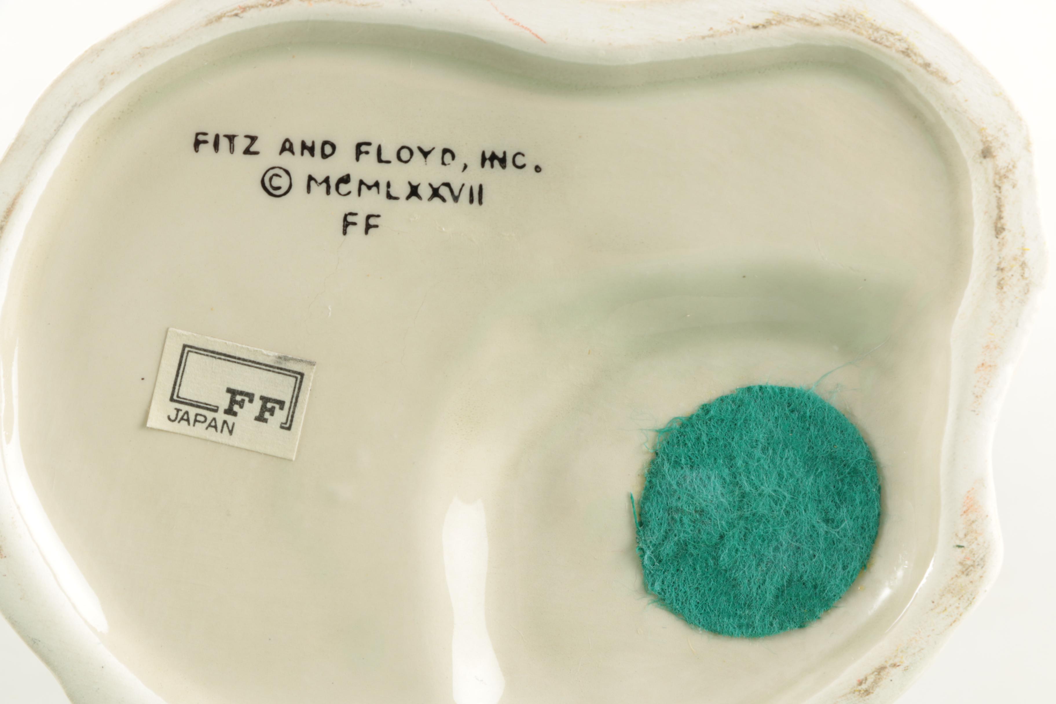 Fitz and Floyd Crane Candle Holders