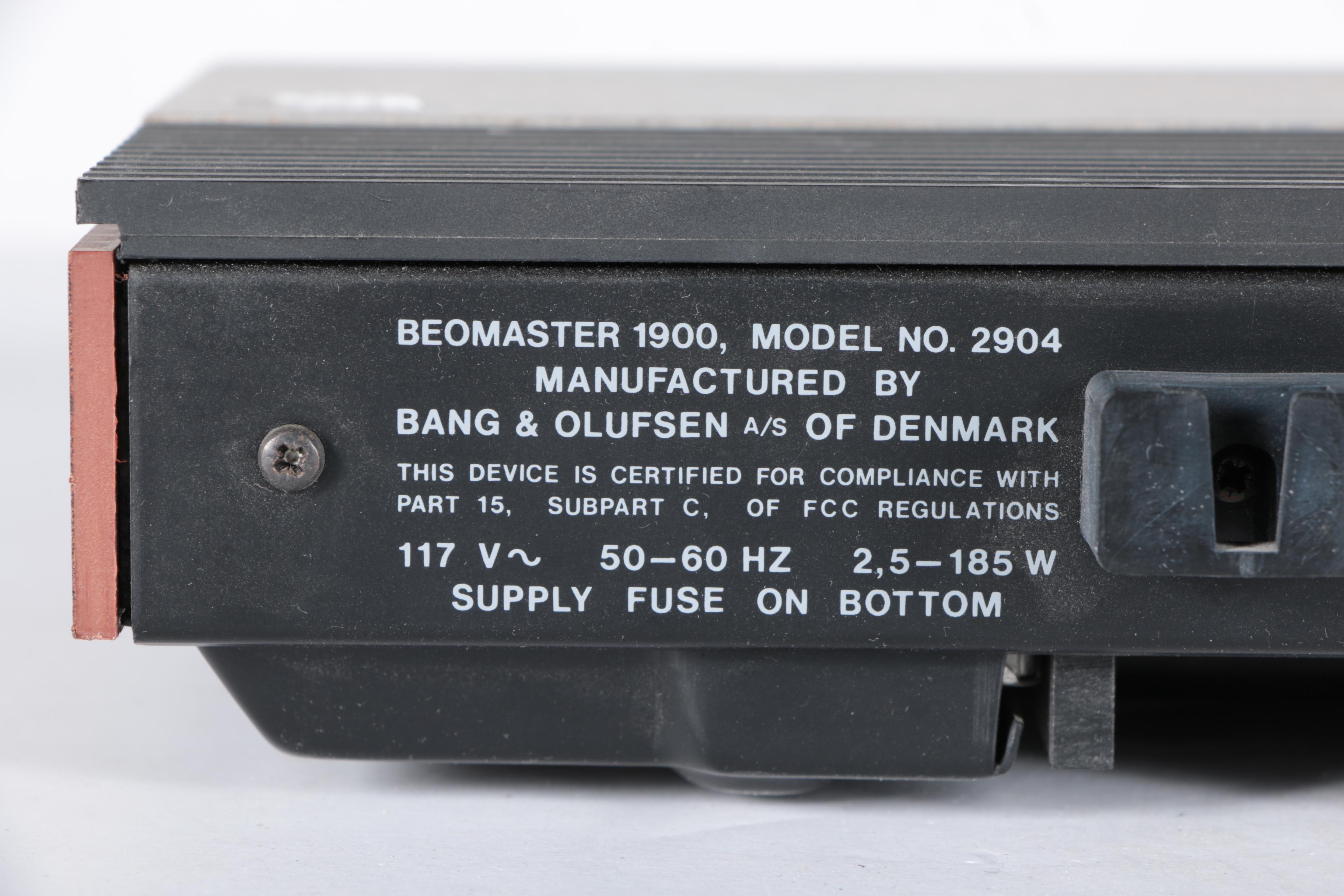 Bang & Olufsen Beomaster 6000 Receiver and Beomaster 1900 Receiver
