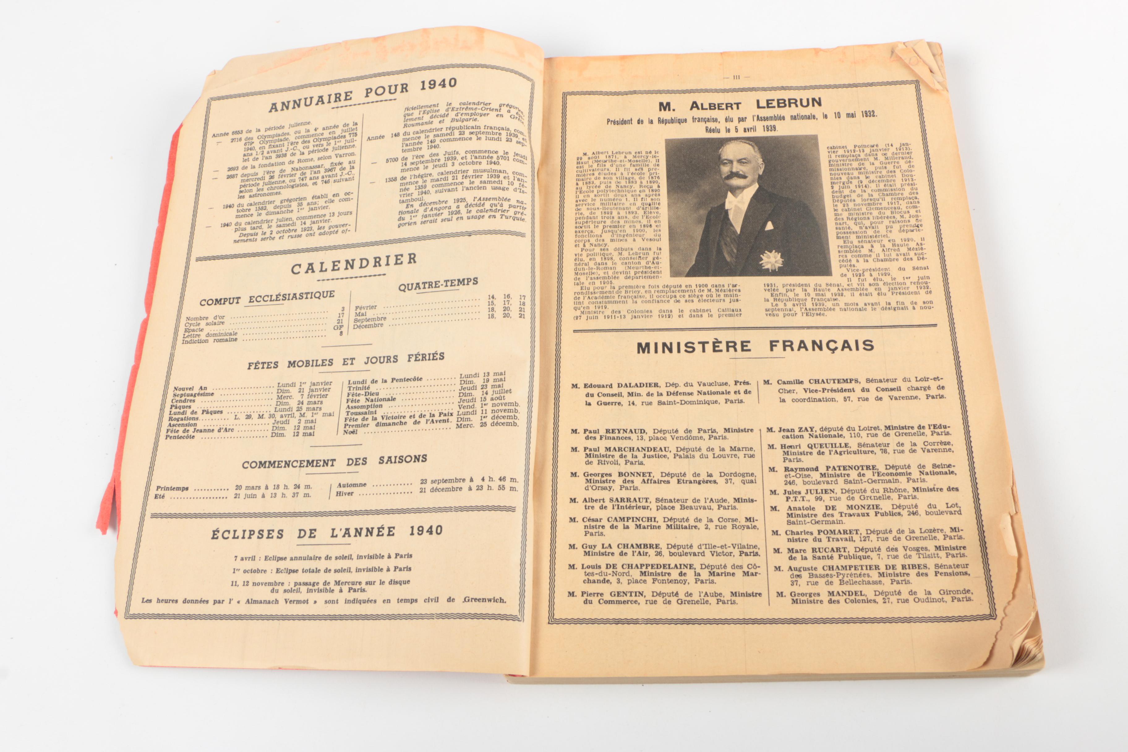 Assortment of Vintage Map Books and Almanacs