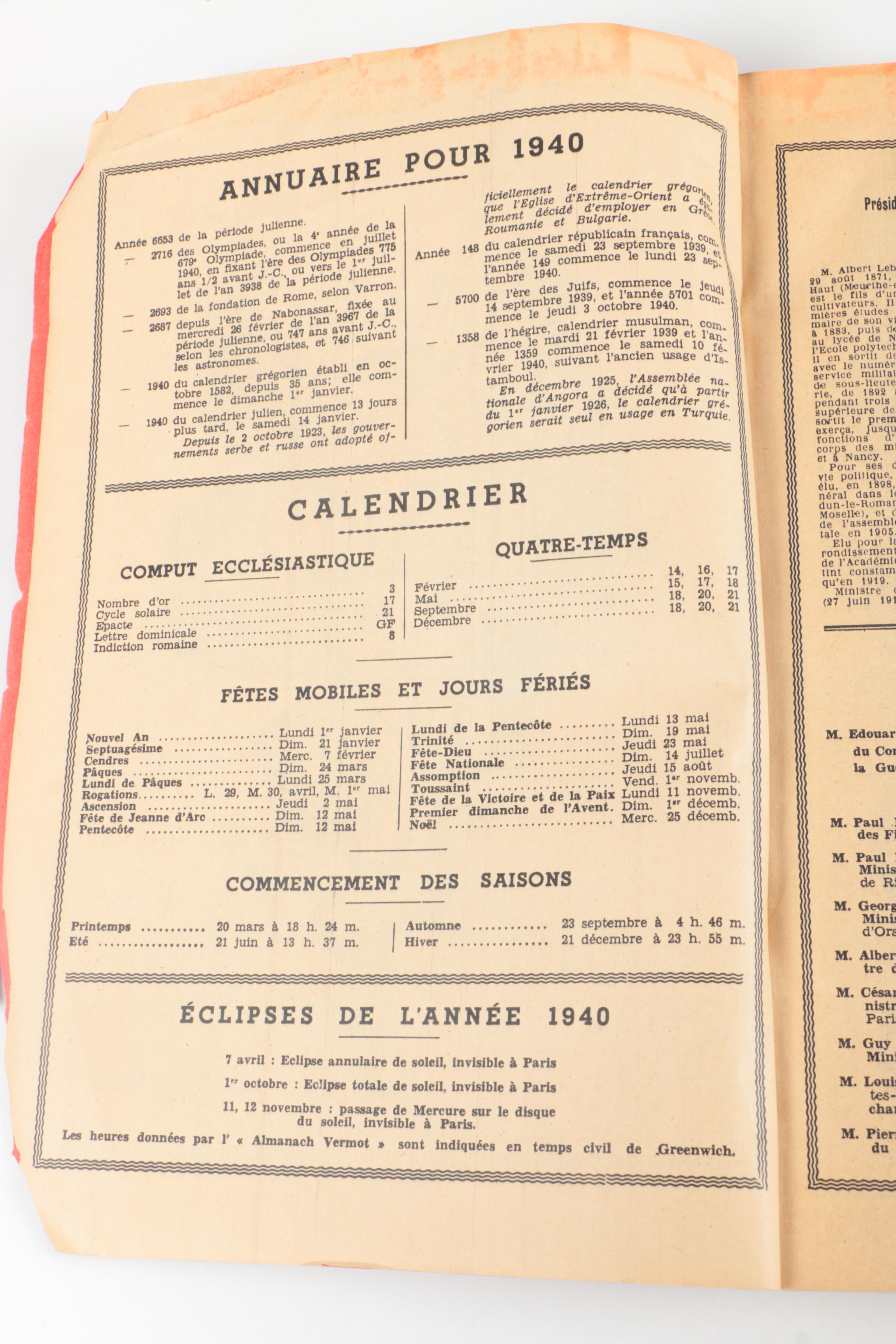 Assortment of Vintage Map Books and Almanacs