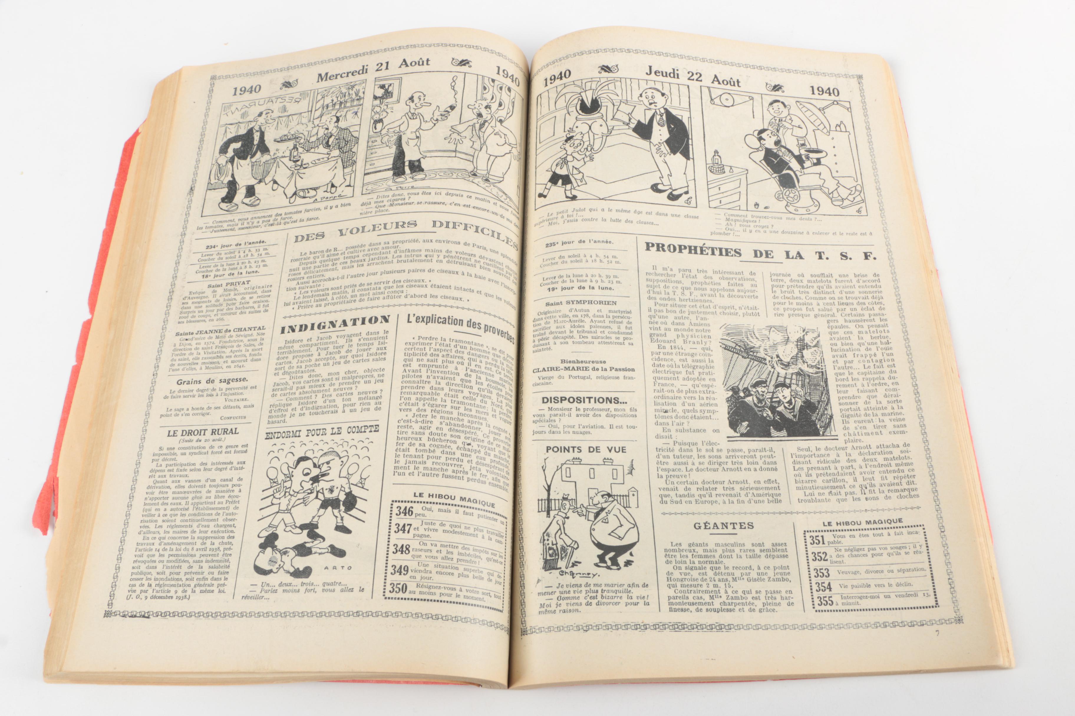 Assortment of Vintage Map Books and Almanacs