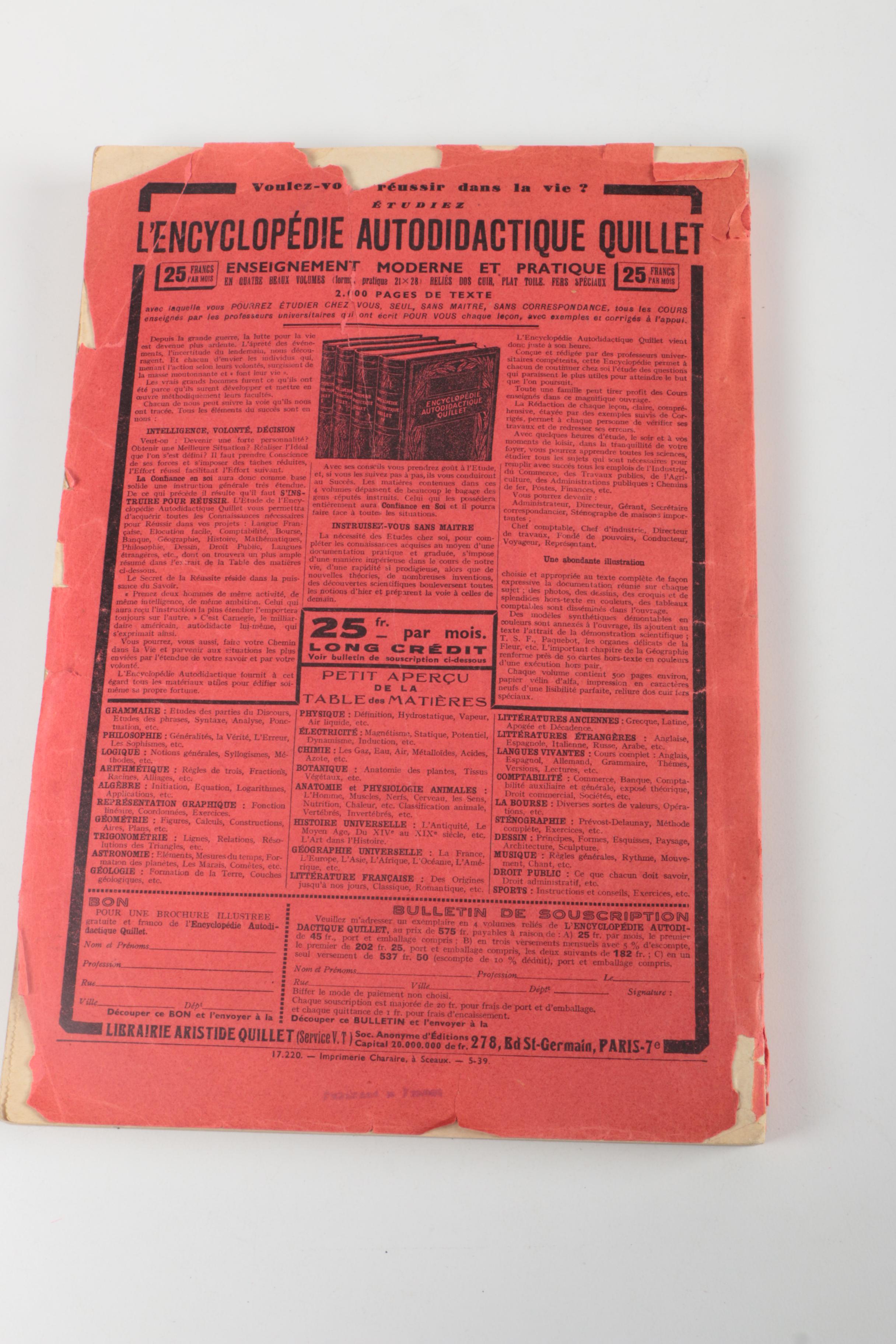 Assortment of Vintage Map Books and Almanacs