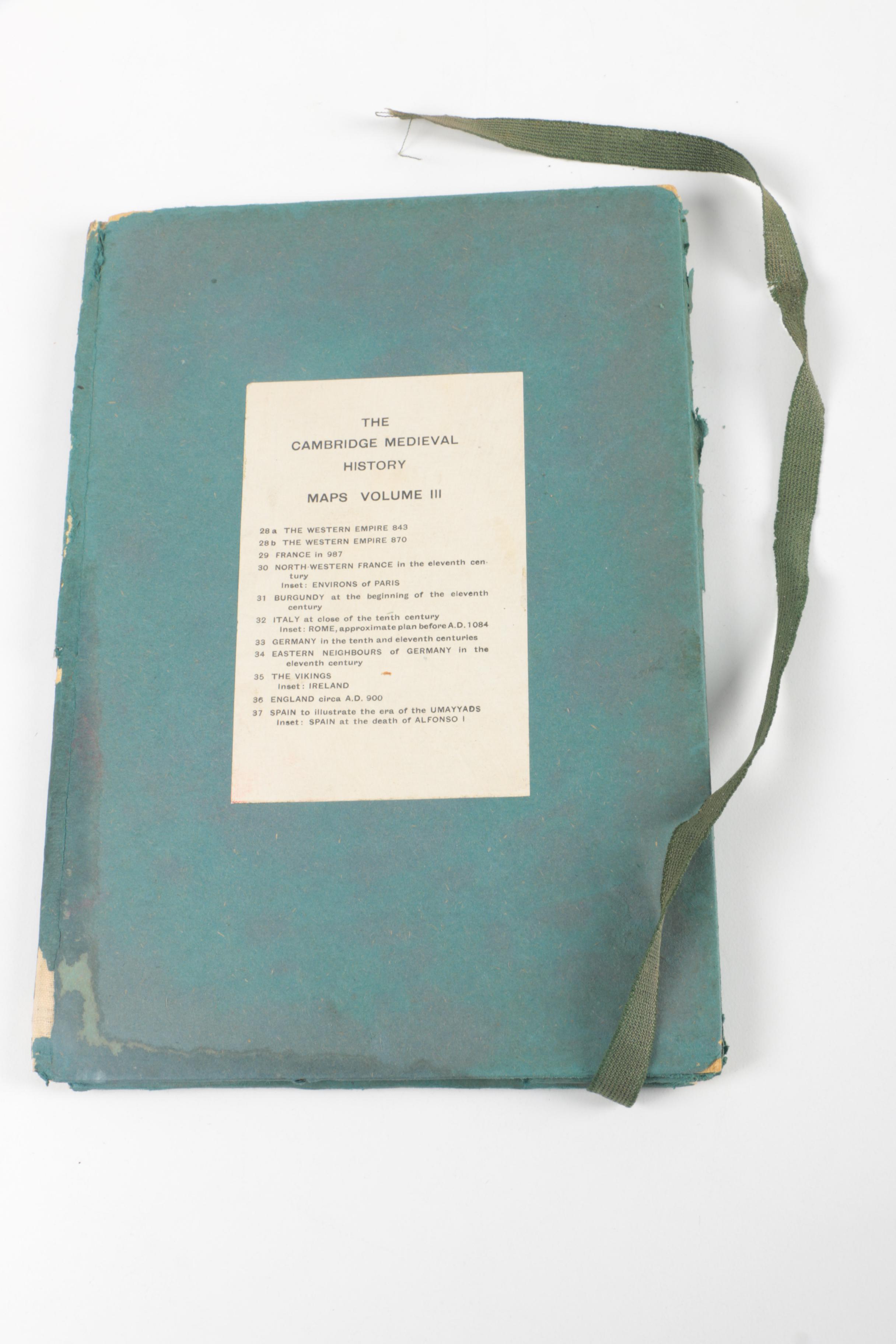 Assortment of Vintage Map Books and Almanacs