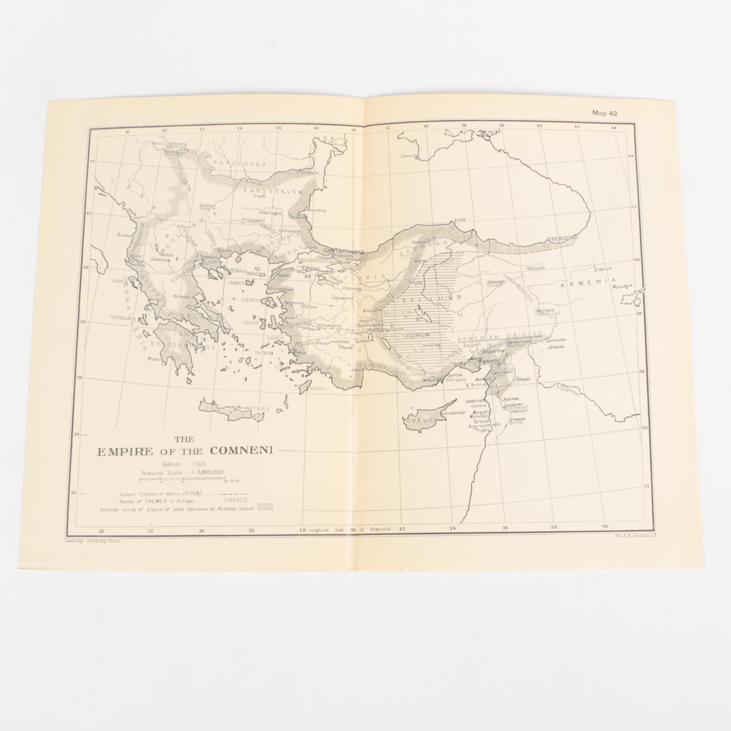 Assortment of Vintage Map Books and Almanacs