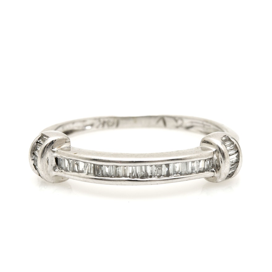 10K White Gold Diamond Ring