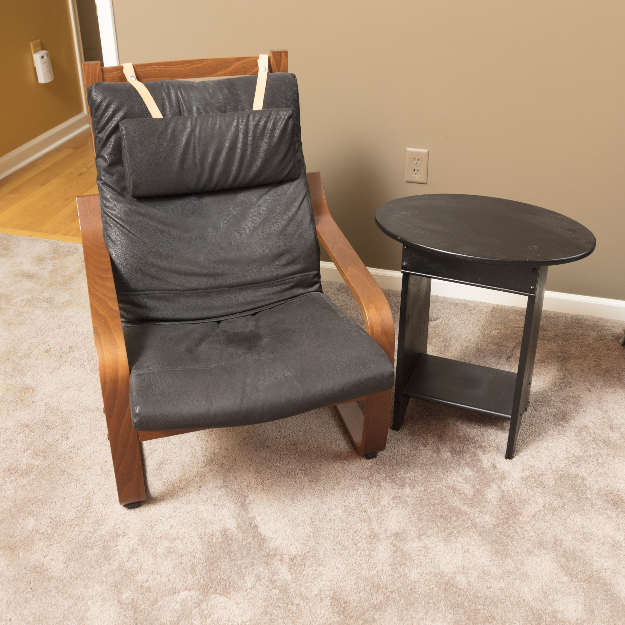 Bentwood Armchair with Side Table