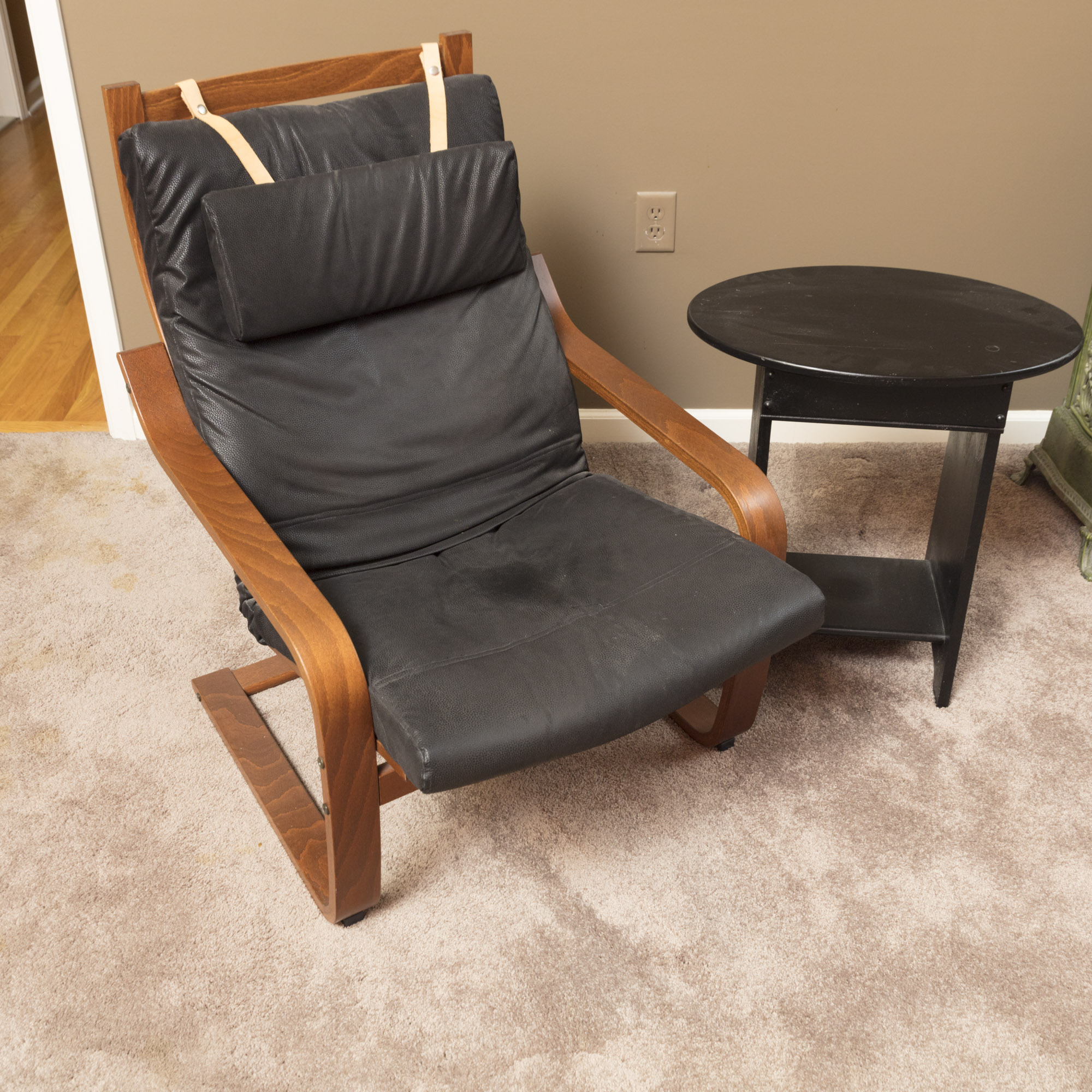 Bentwood Armchair with Side Table