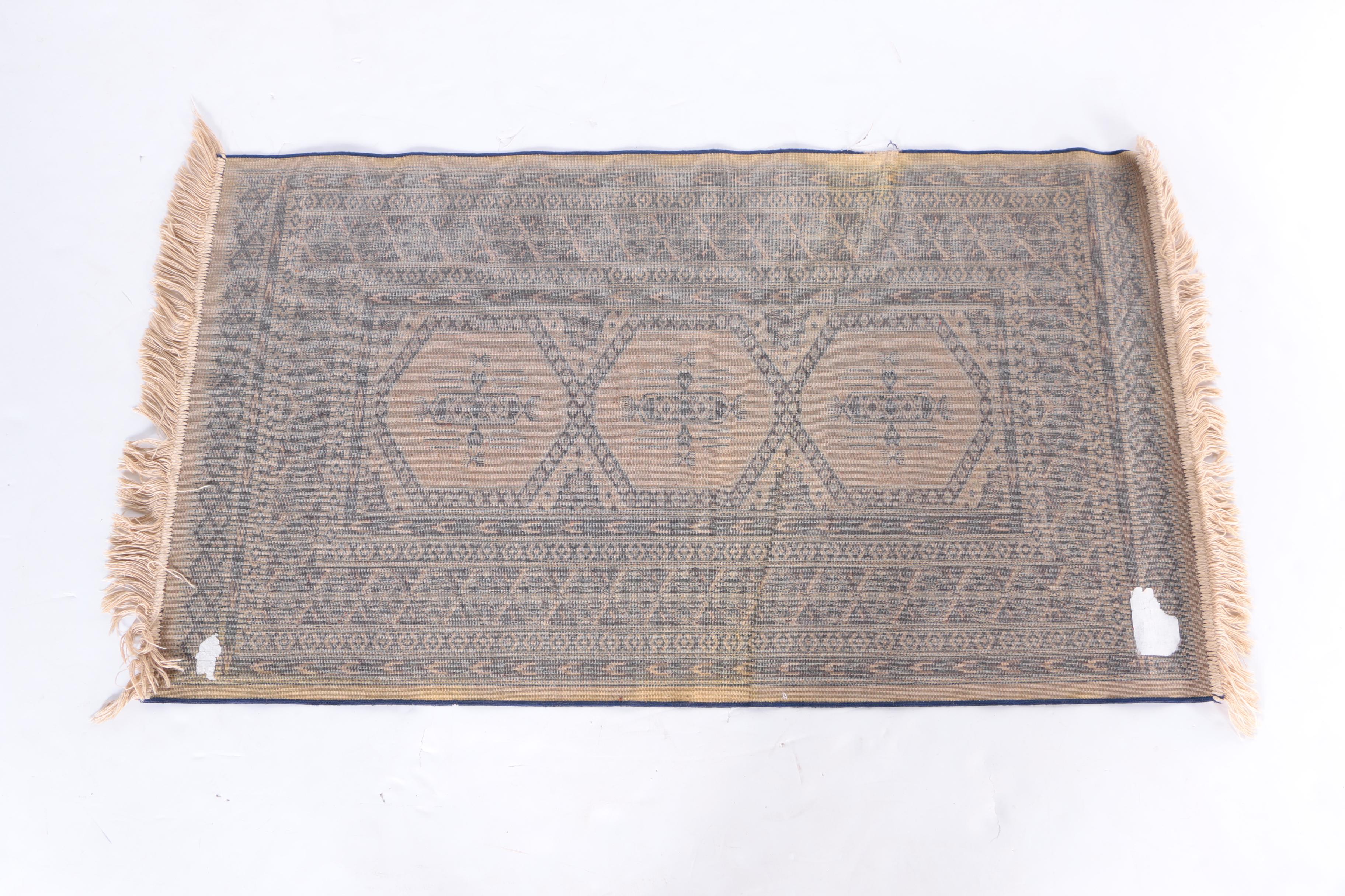 Power-Loomed Turkmen Style Accent Rug