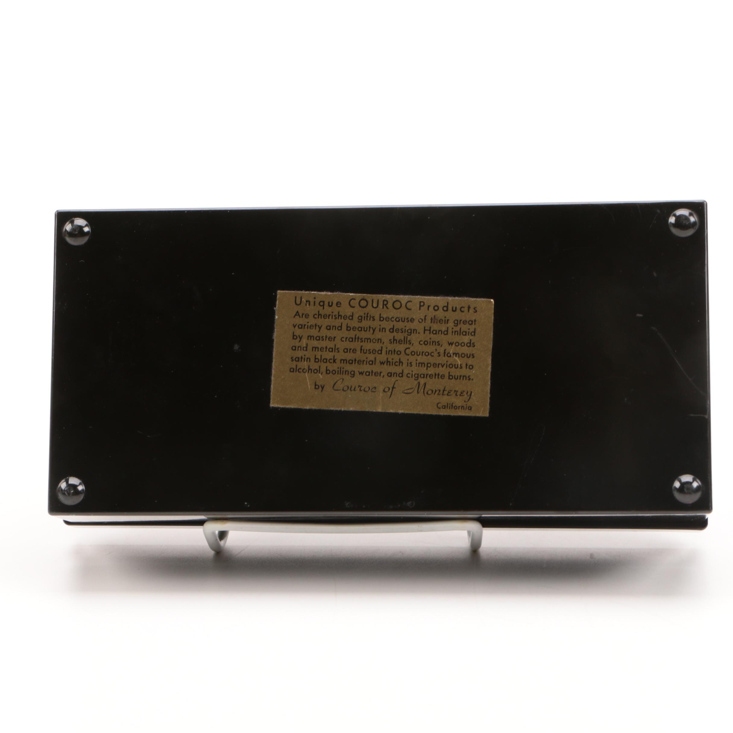 Couroc of Monterey Melamine Box With The Anheuser Busch Logo