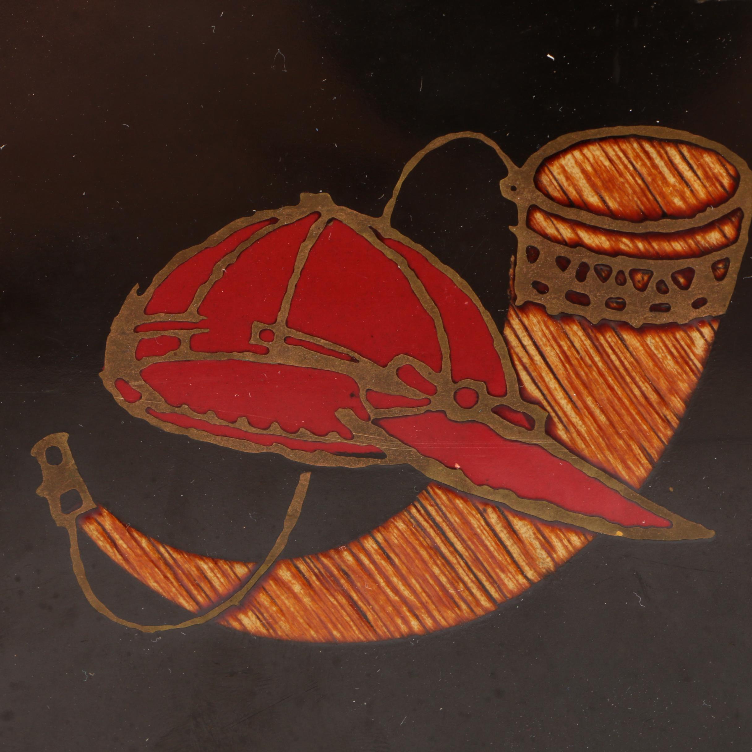 Couroc of Monterey Melamine Box With The Anheuser Busch Logo