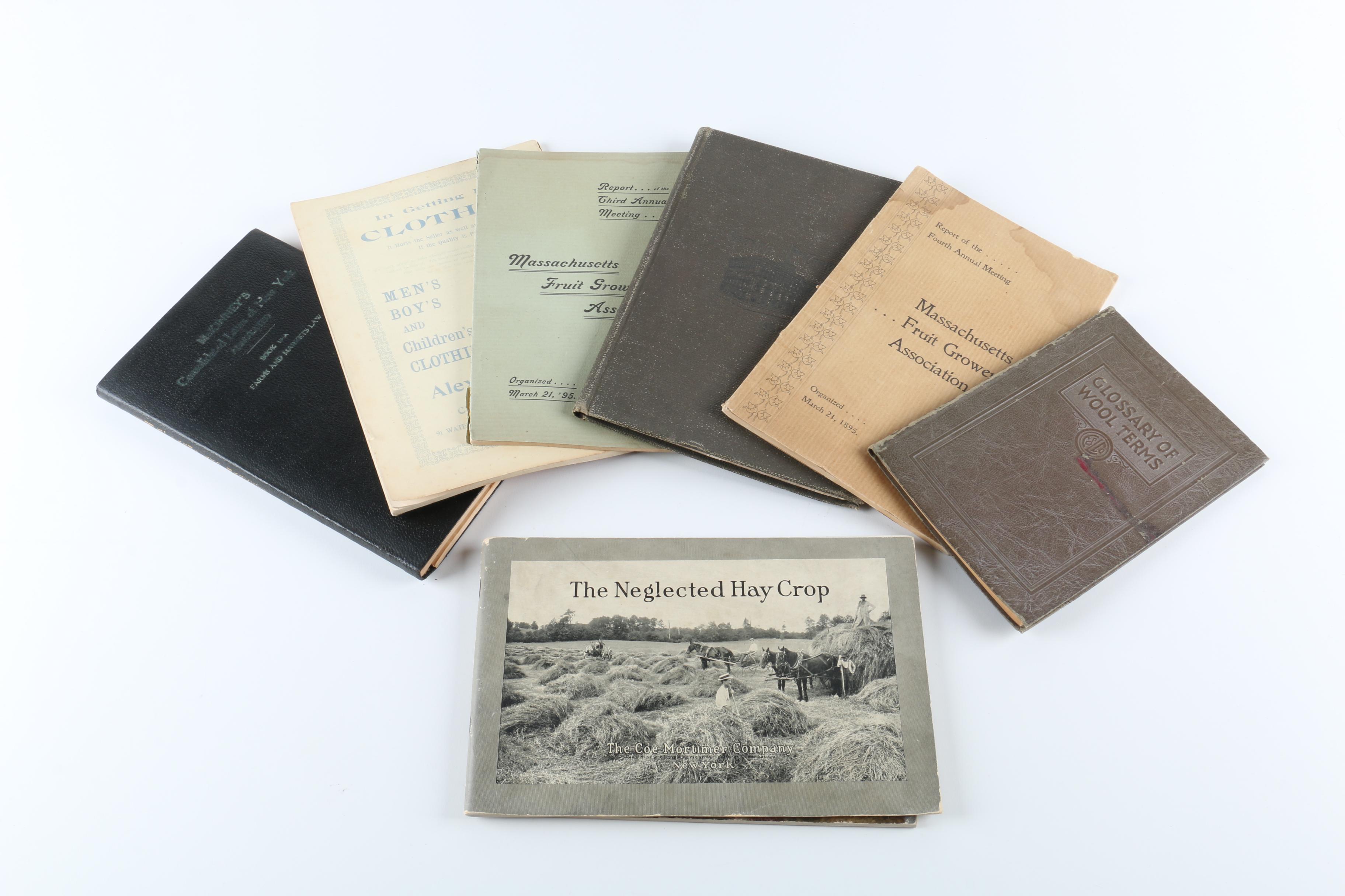 Vintage Agriculture Booklets