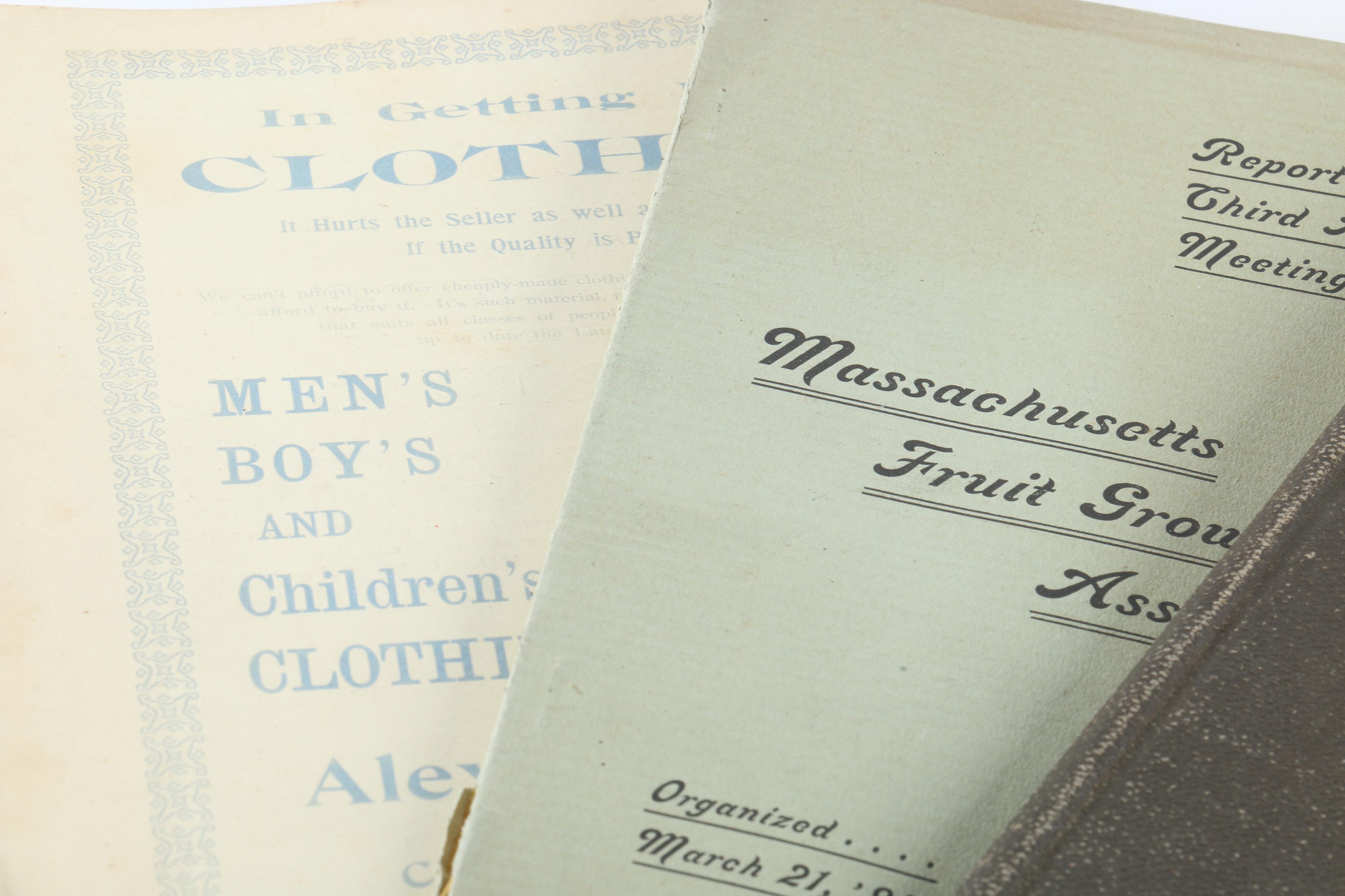 Vintage Agriculture Booklets