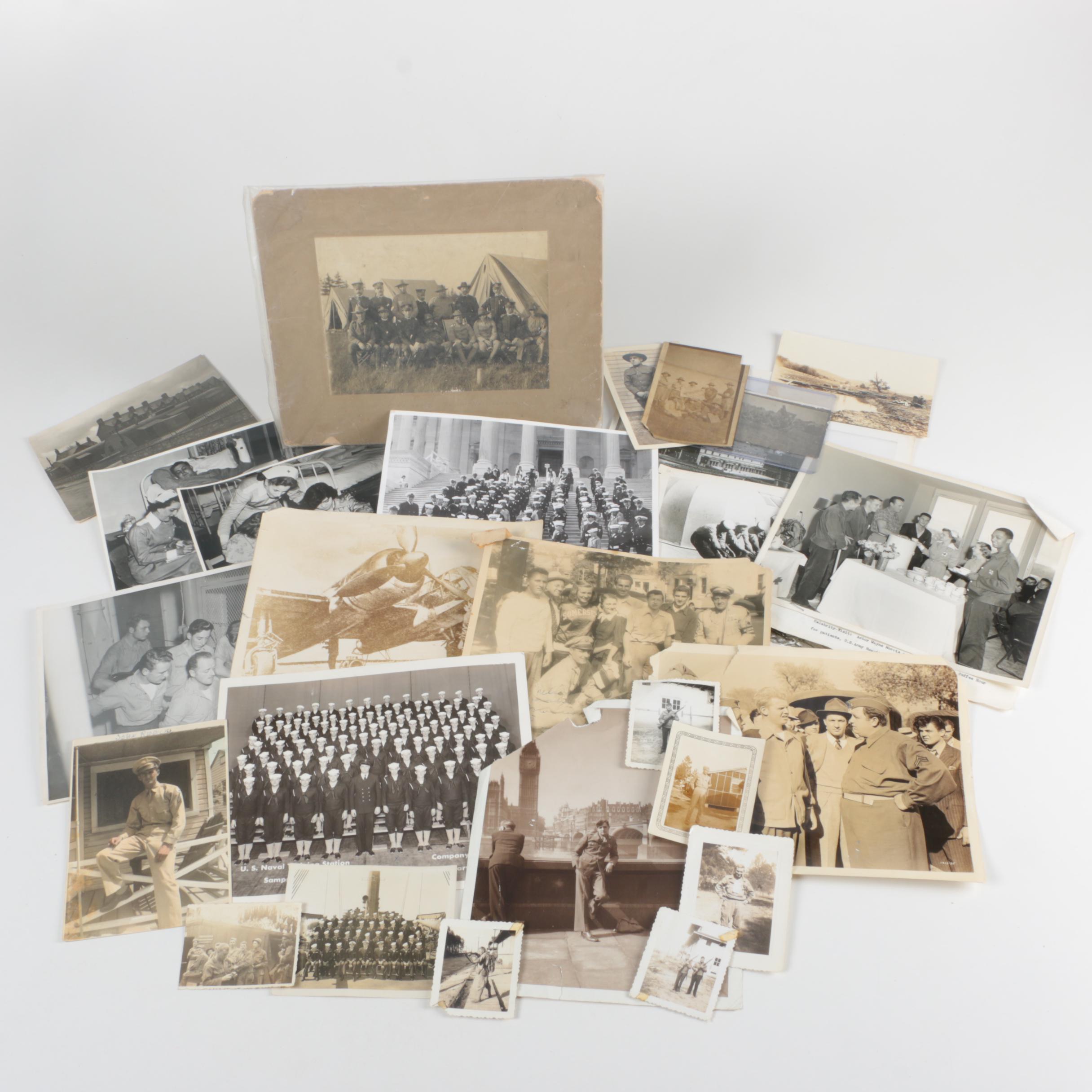 Vintage Photographs of Nurses and Military