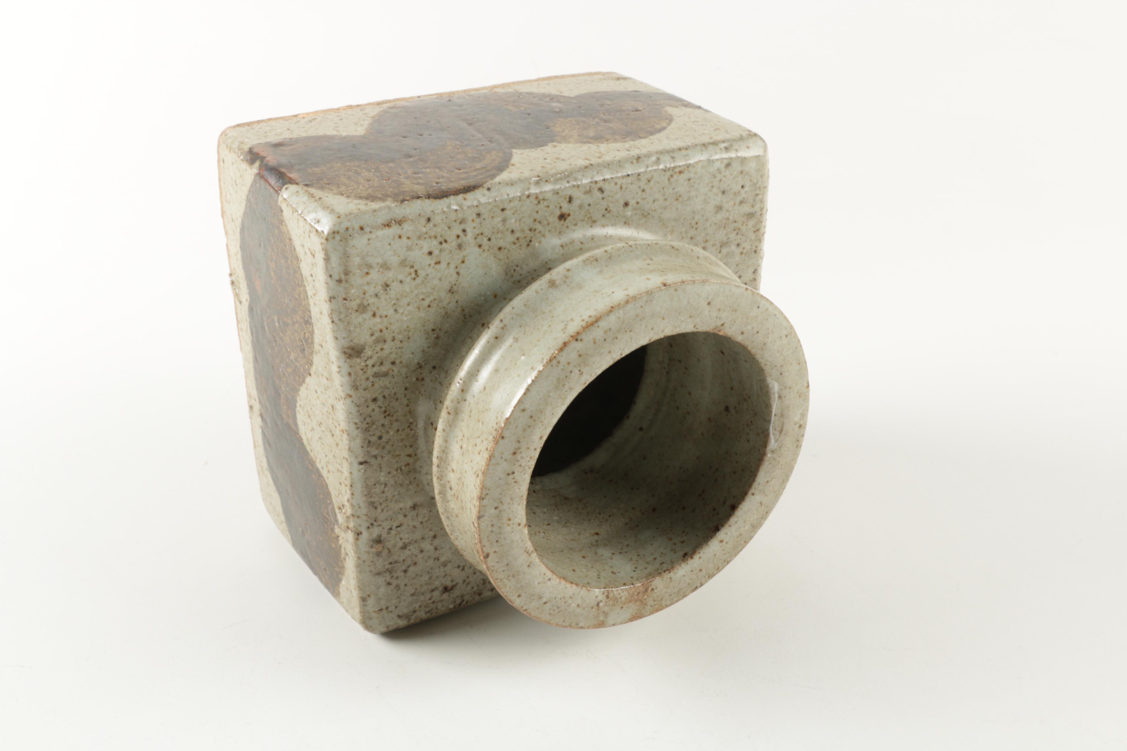 Vintage Hand Built Stoneware Pottery Pieces