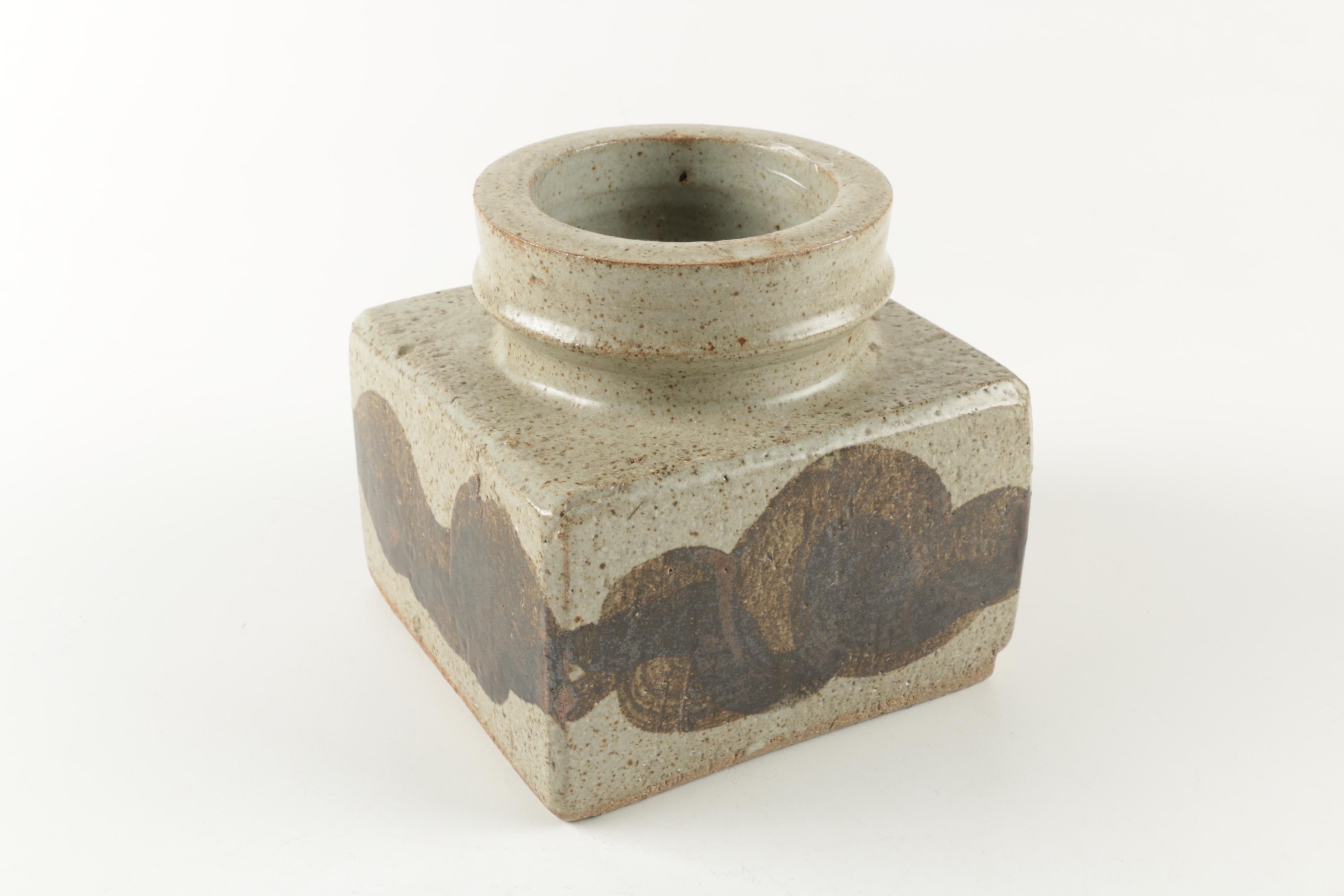 Vintage Hand Built Stoneware Pottery Pieces