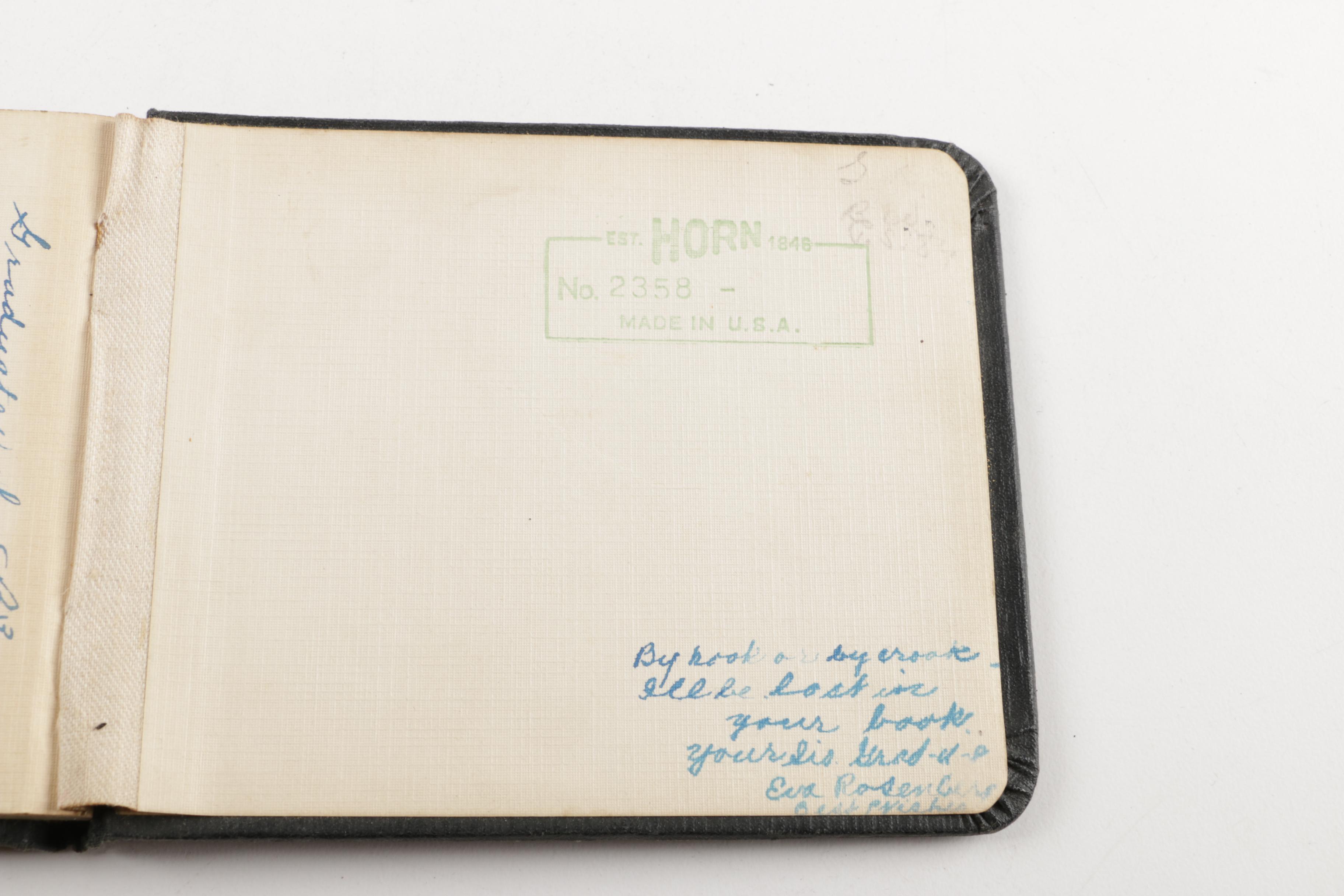 1920s Signed Autograph Books