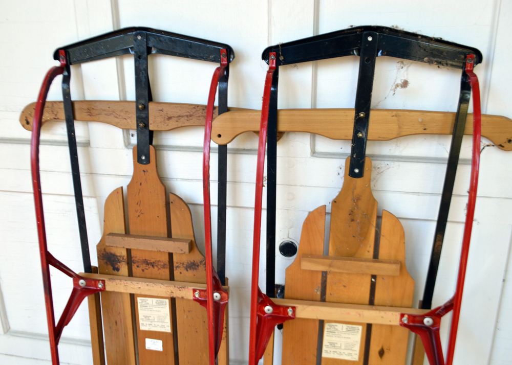 Pair of Vintage Classic Racer Flexible Flyer Sleds