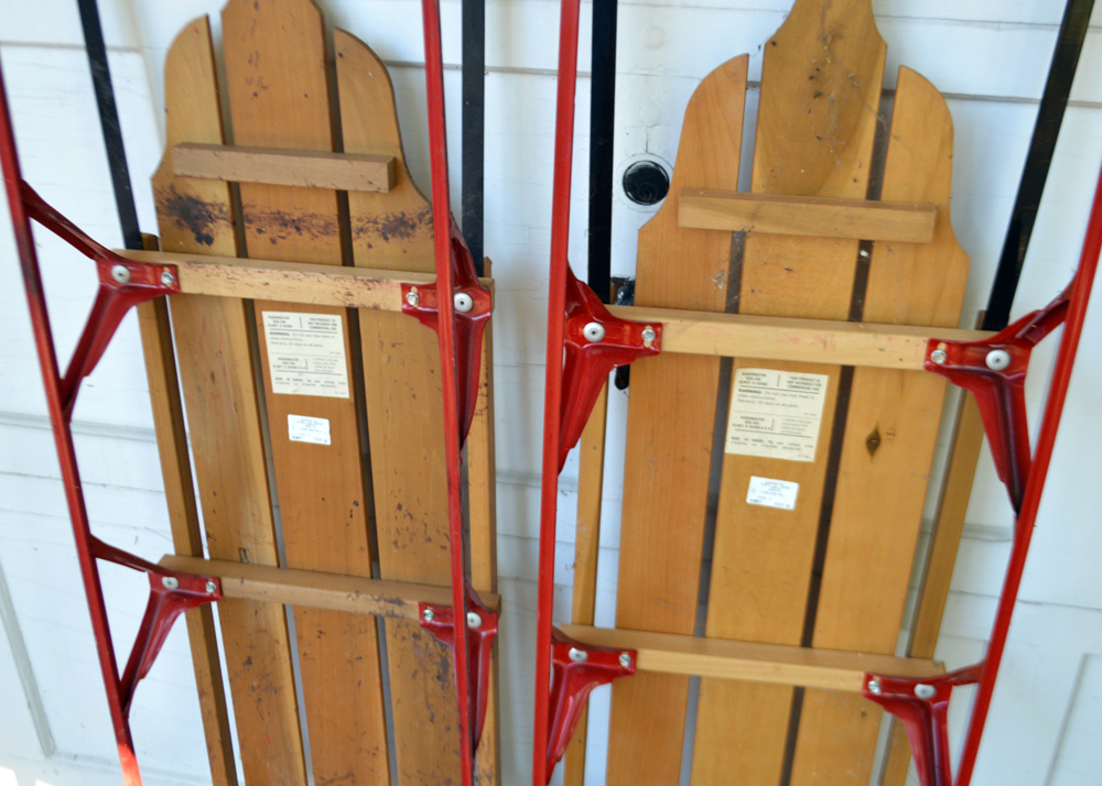 Pair of Vintage Classic Racer Flexible Flyer Sleds