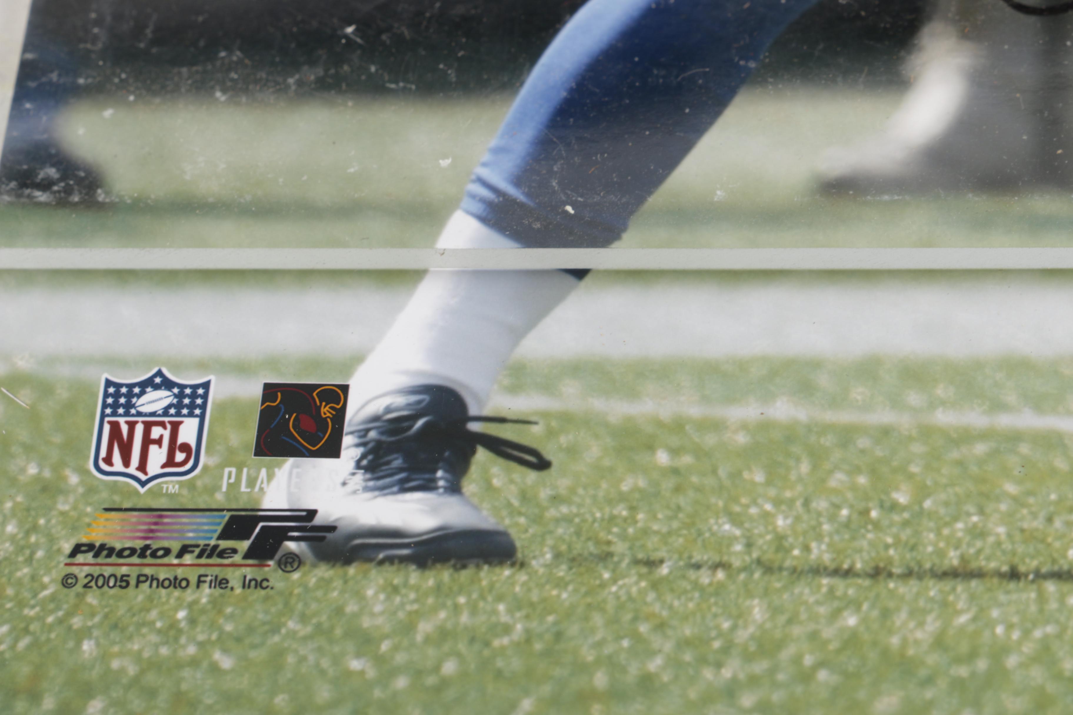 Autographed Photo of David Tyree and Shea Stadium Commemorative Plaque