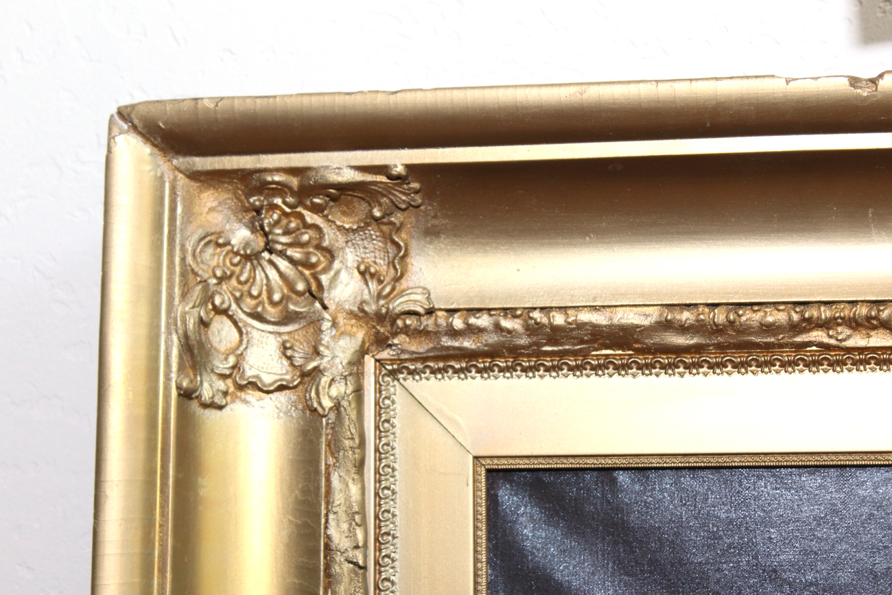 George E. Cook Oil on Canvas Portrait of an Elderly Man