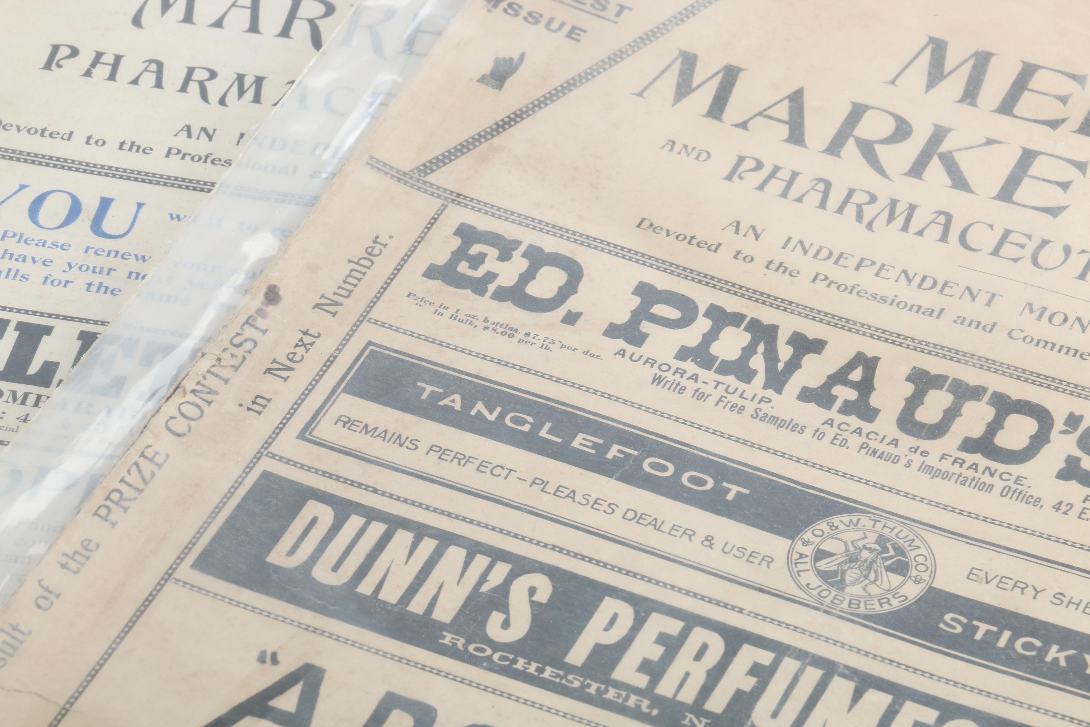 Antique "Merck's Market Report" Pharmaceutical Journals