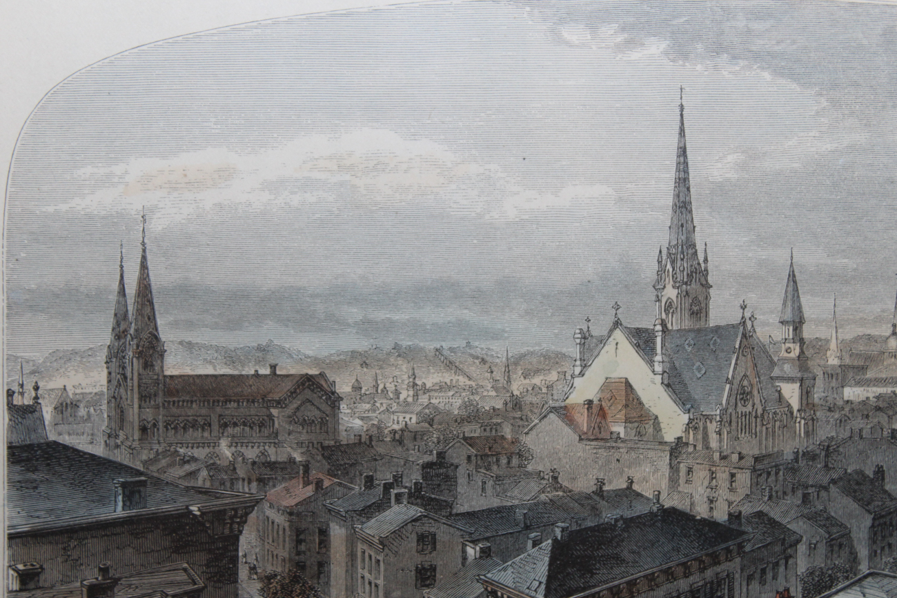 "Picturesque America" Colored Engravings