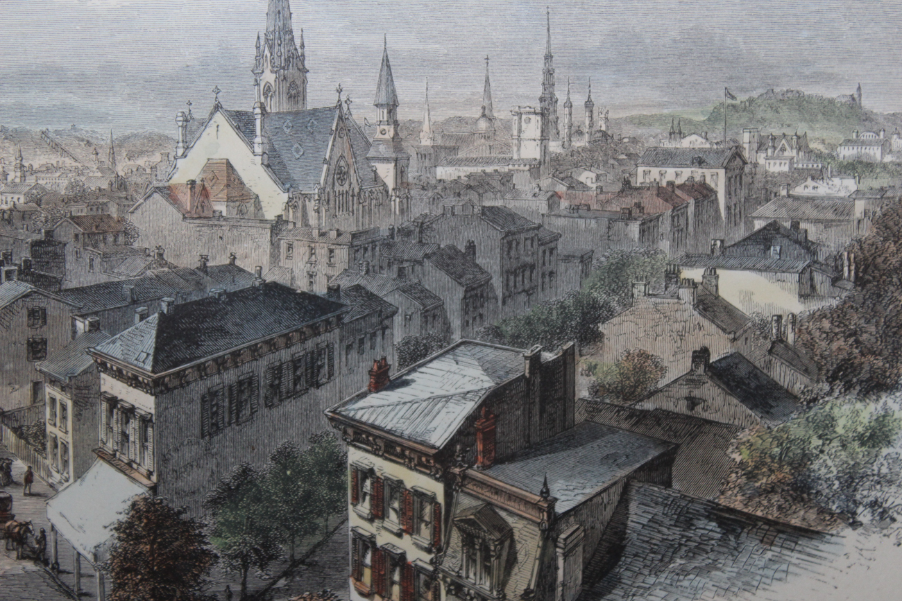 "Picturesque America" Colored Engravings