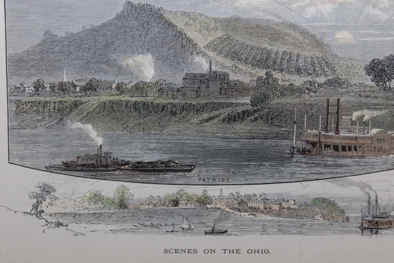 "Picturesque America" Colored Engravings