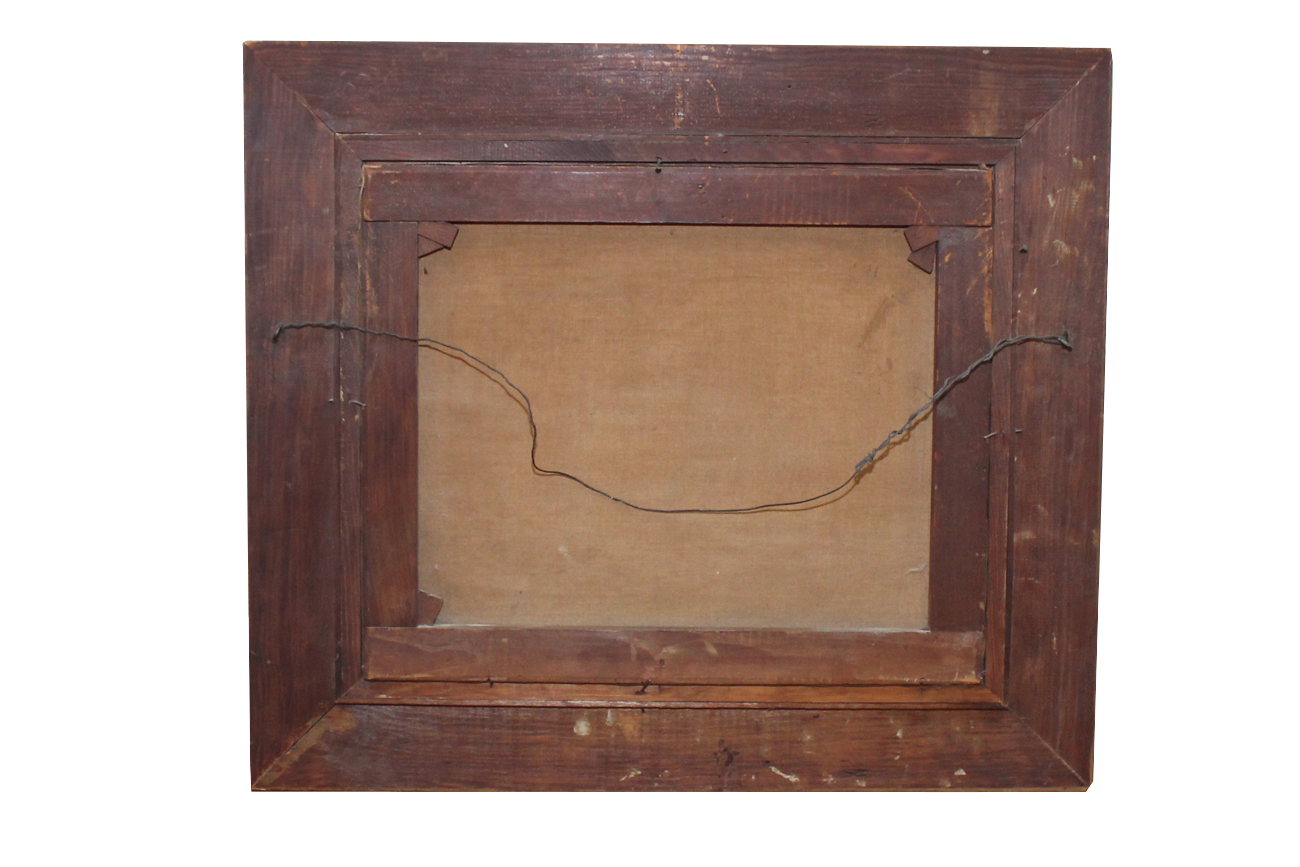 Antique Oil on Canvas Seascape