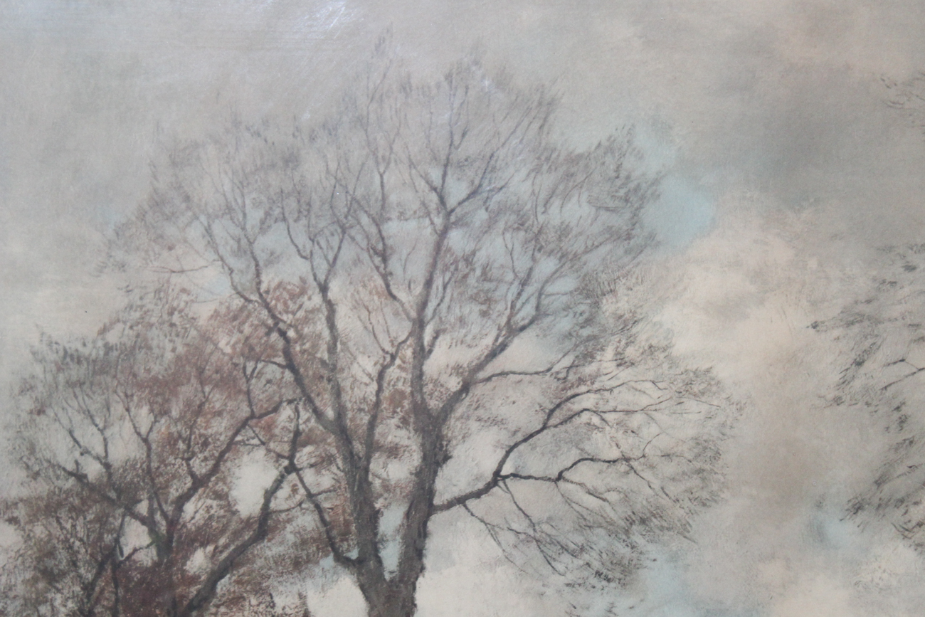 Original Antique Landscape Painting After Arnold Marc Gorter