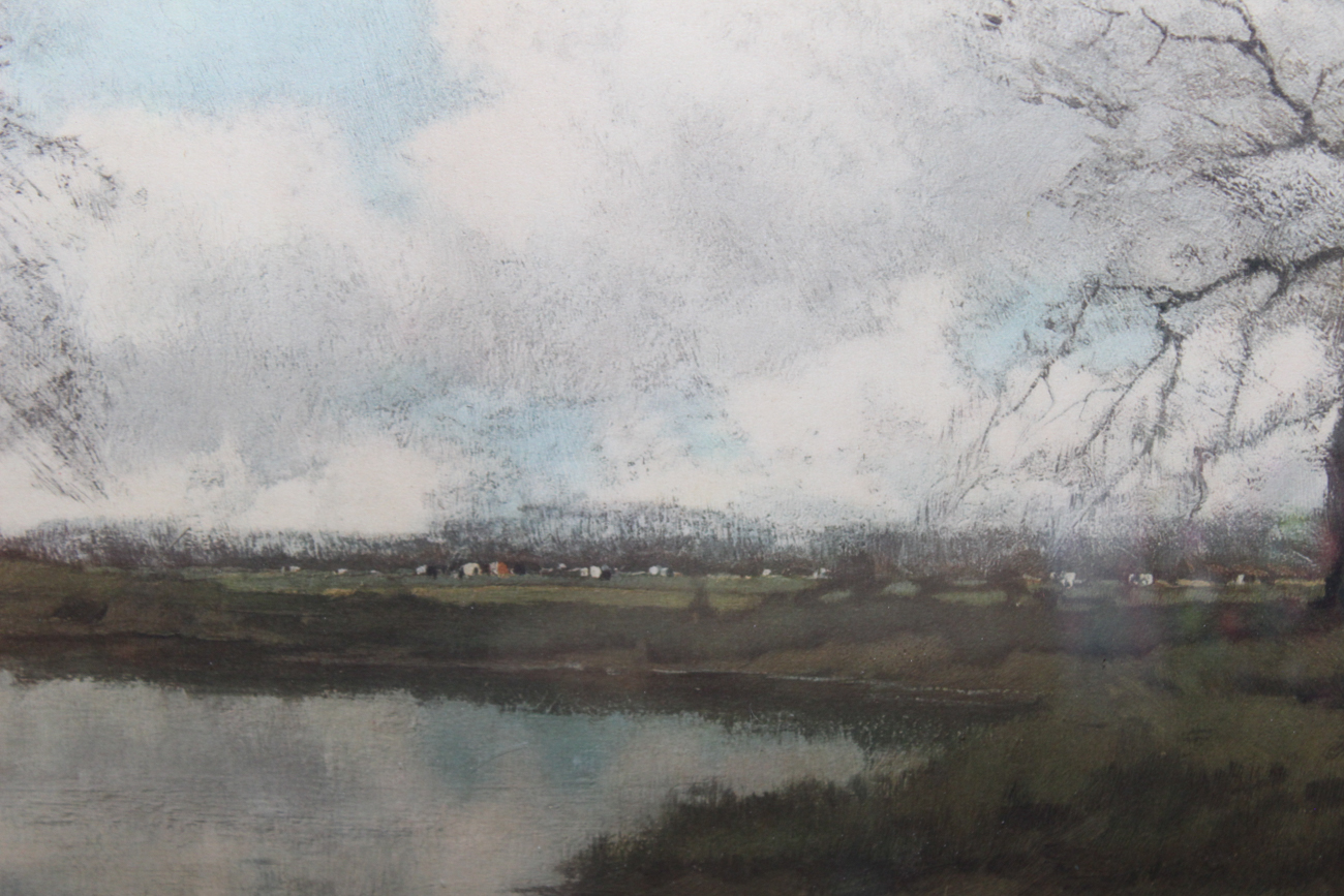 Original Antique Landscape Painting After Arnold Marc Gorter