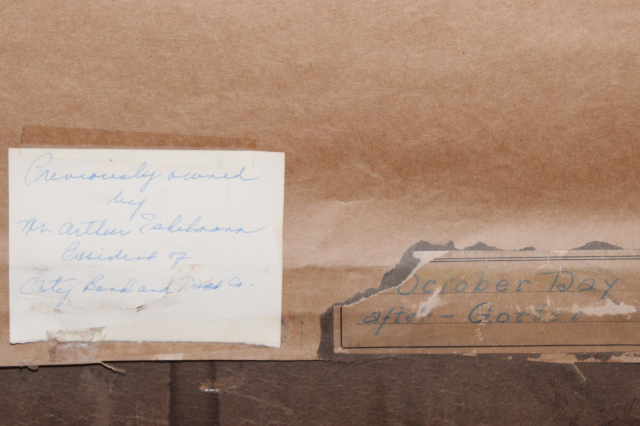 Original Antique Landscape Painting After Arnold Marc Gorter