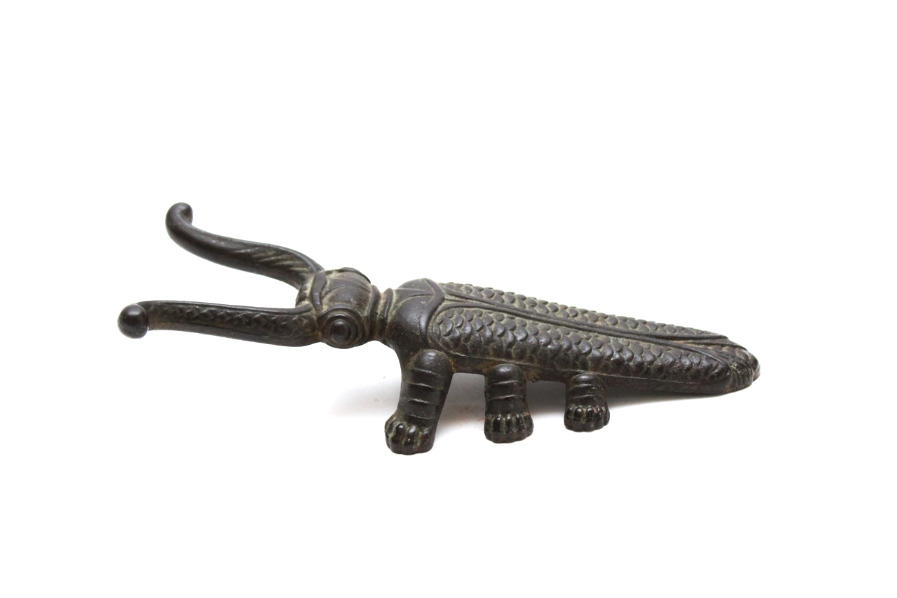 Vintage Cast Iron Scarob Beetle Boot Pull