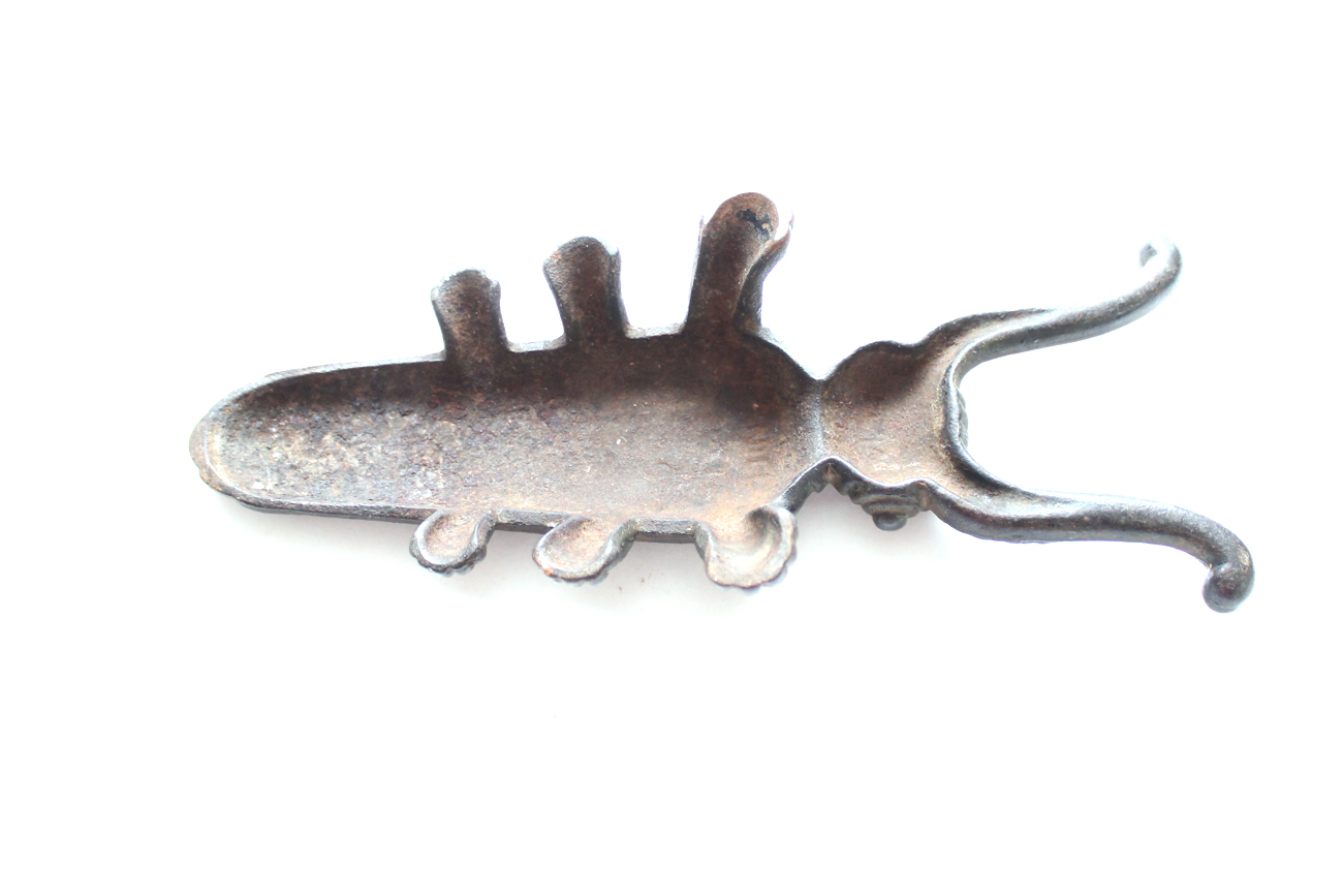 Vintage Cast Iron Scarob Beetle Boot Pull