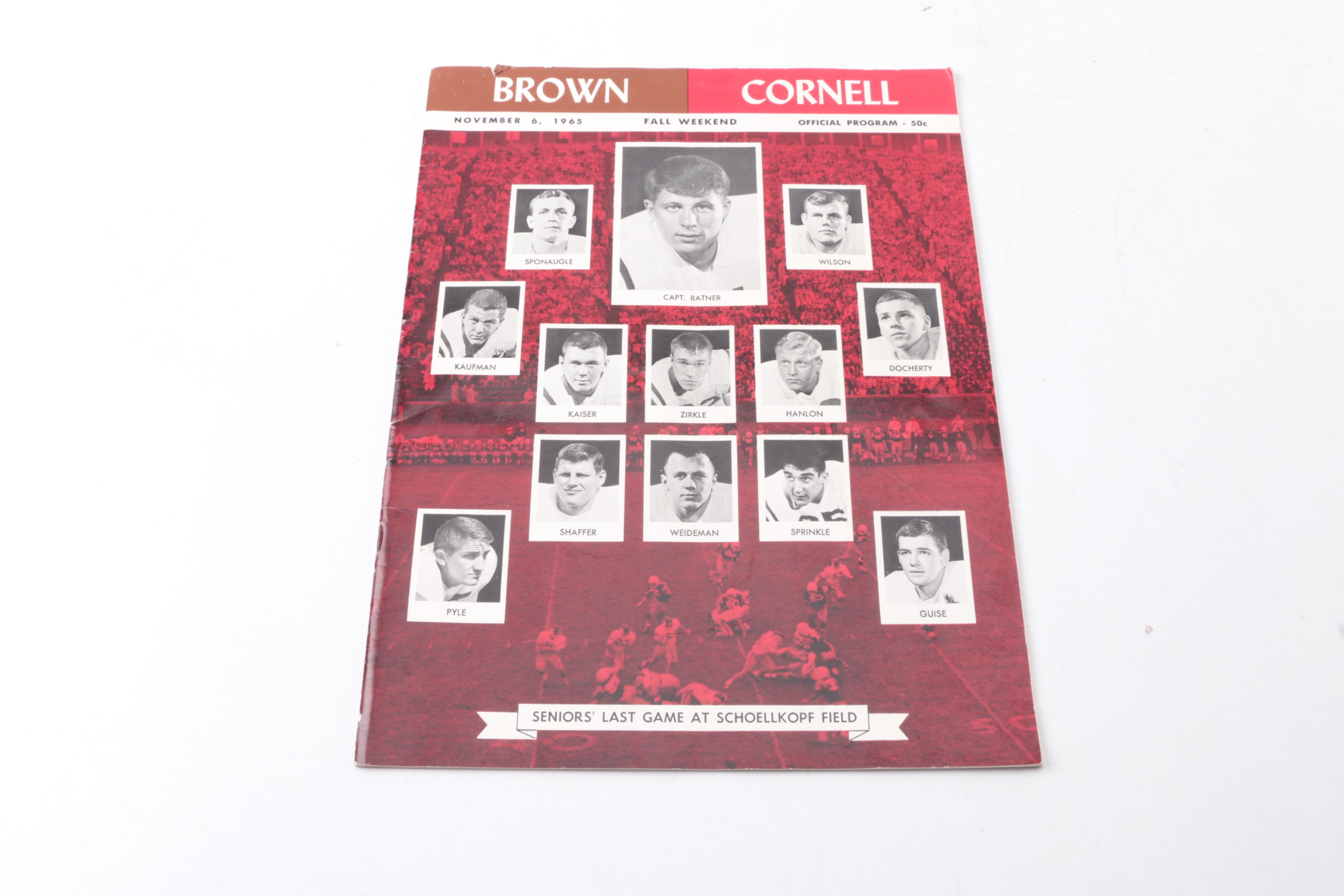 Vintage Baseball and Football Official Scorecards and Programs