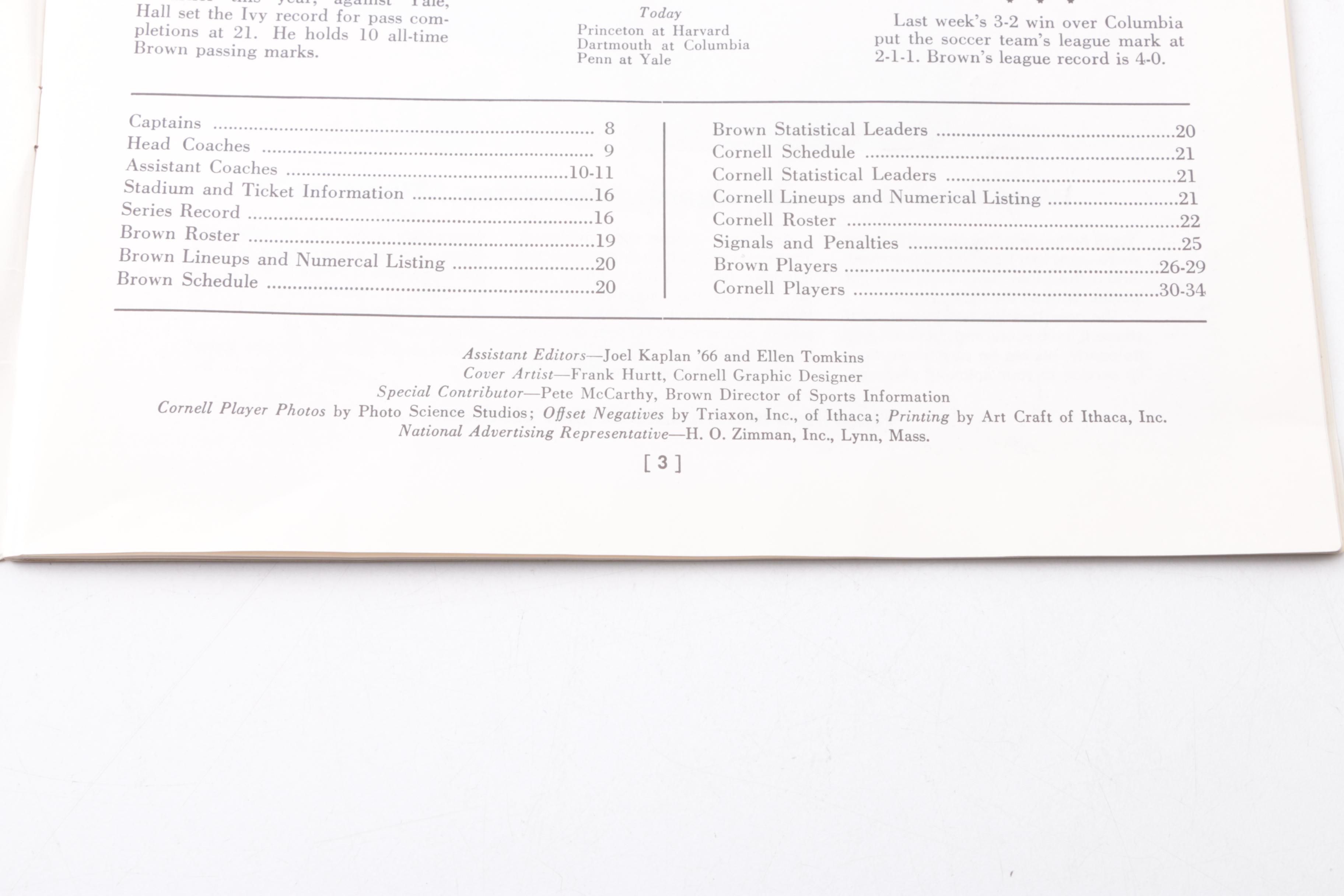 Vintage Baseball and Football Official Scorecards and Programs