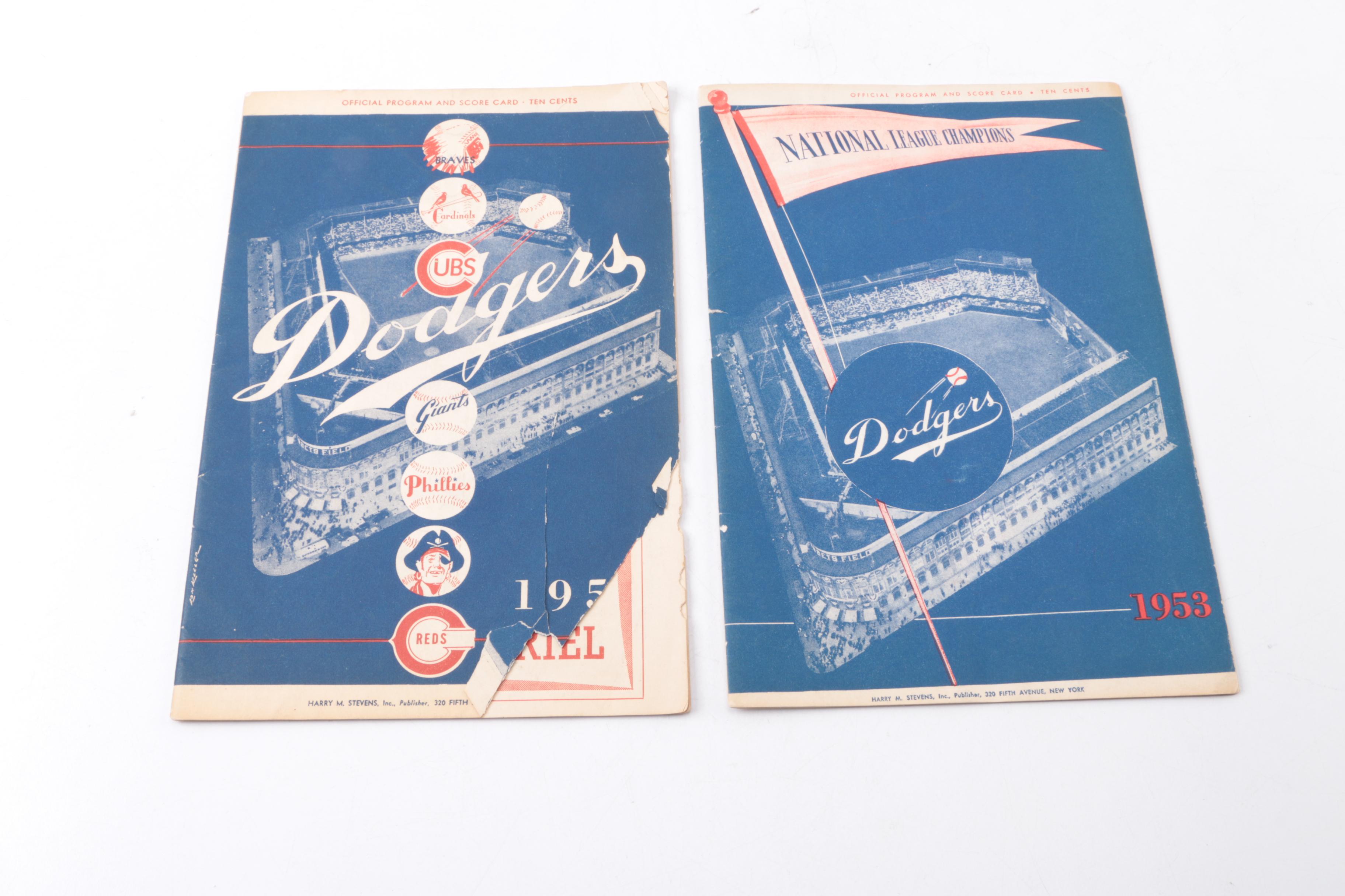 Vintage Baseball and Football Official Scorecards and Programs